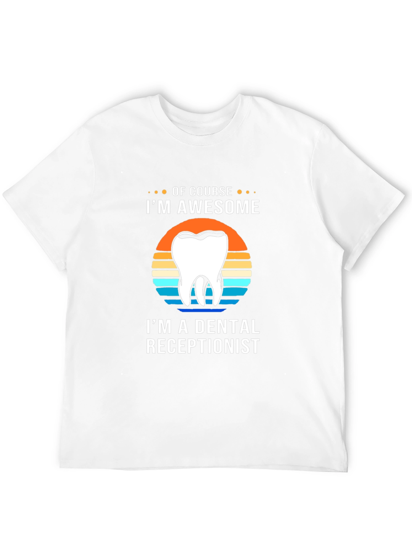 Black Awesome Dental Receptionist T-Shirt view 12