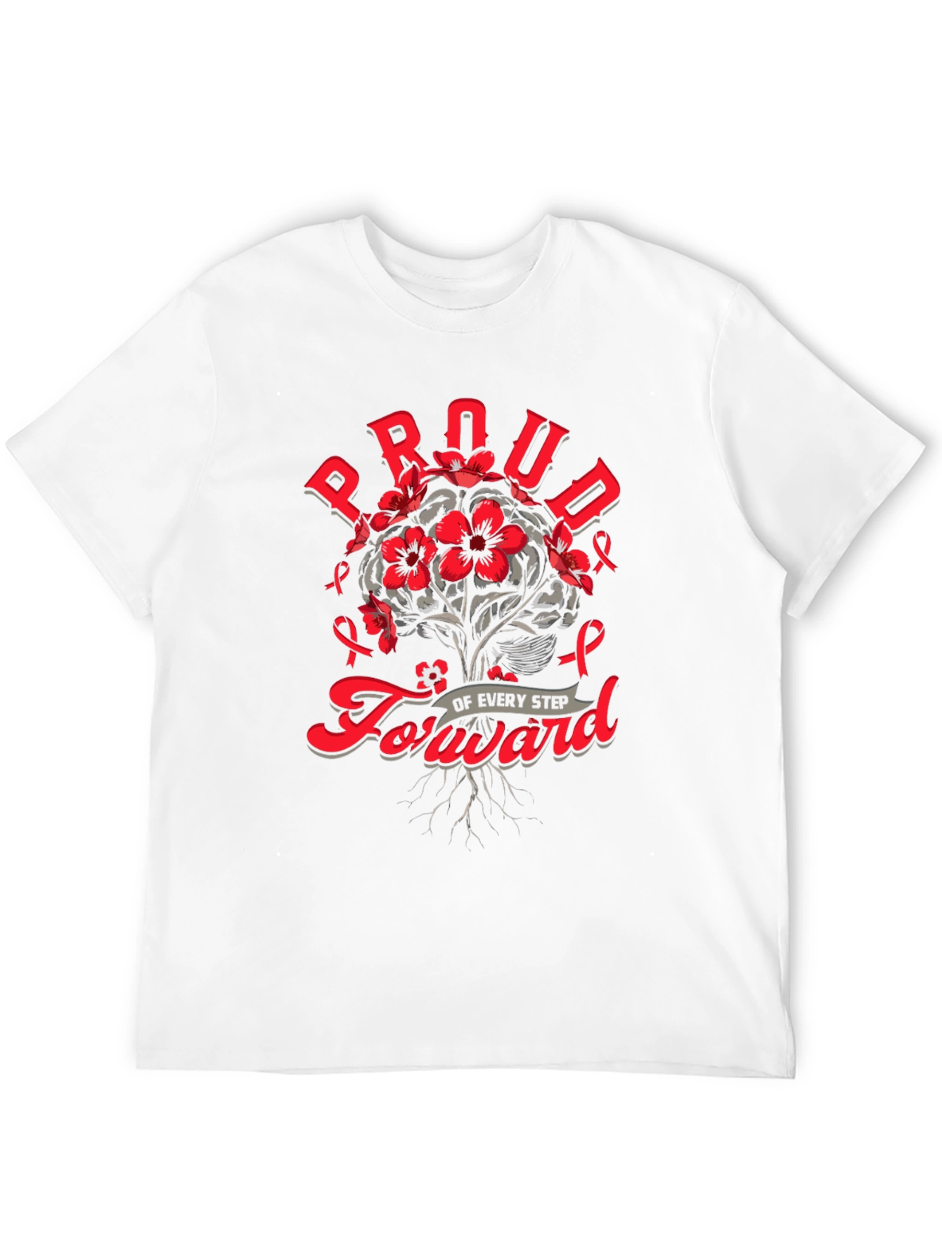 Black Proud Forward T-Shirt - Brain Cancer Awareness view 12