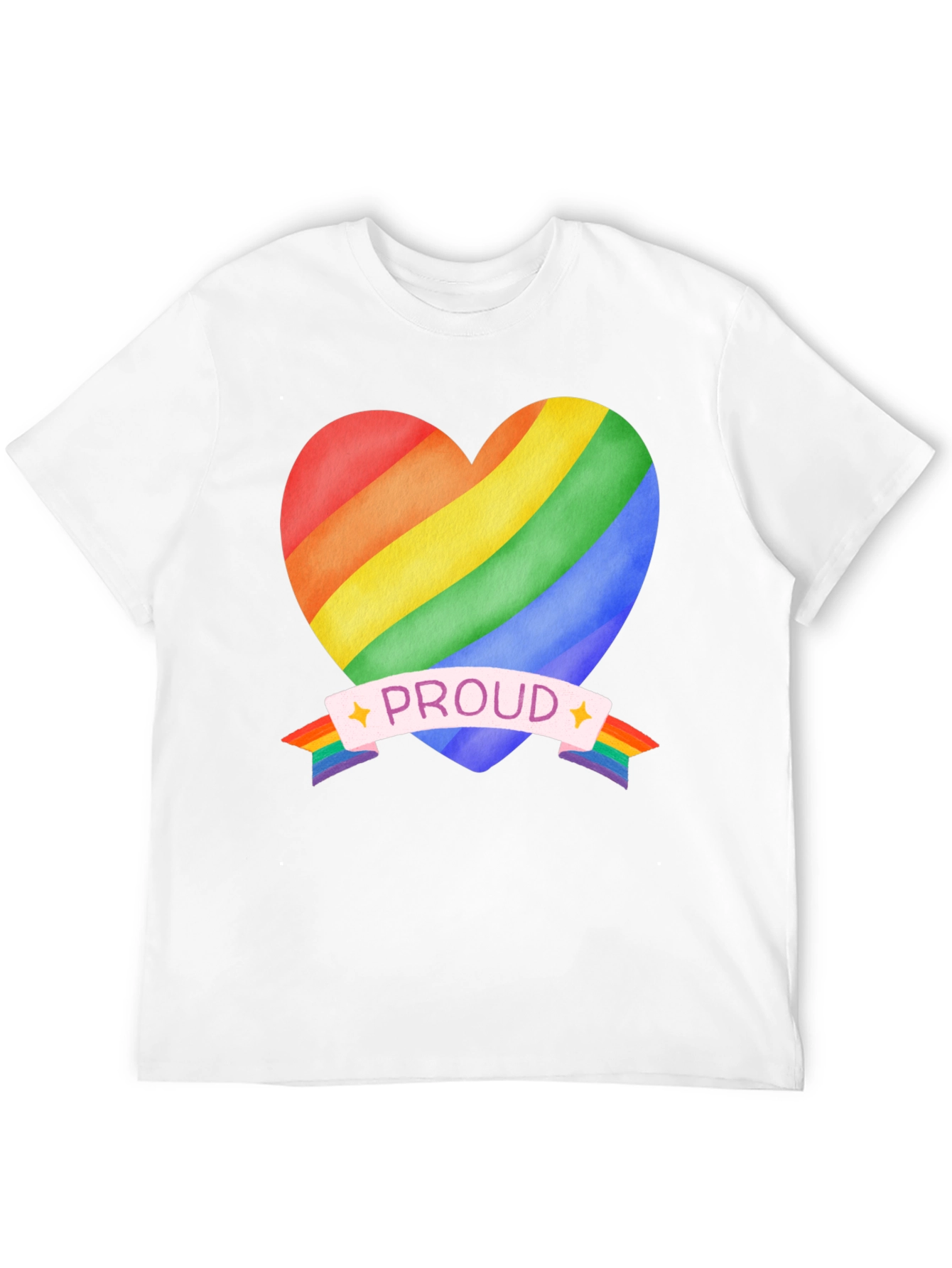 Rainbow Heart Proud T-Shirt - 12