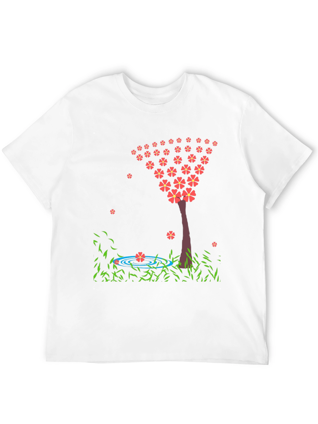 Black Floral Tree Graphic Tee - Stylish & Unique view 12