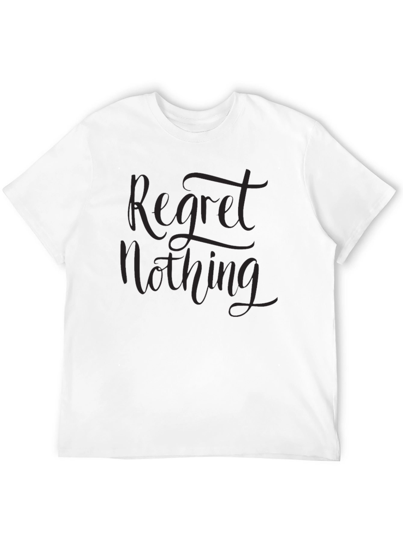 Black Regret Nothing Graphic Tee - Men's Black T-Shirt view 12