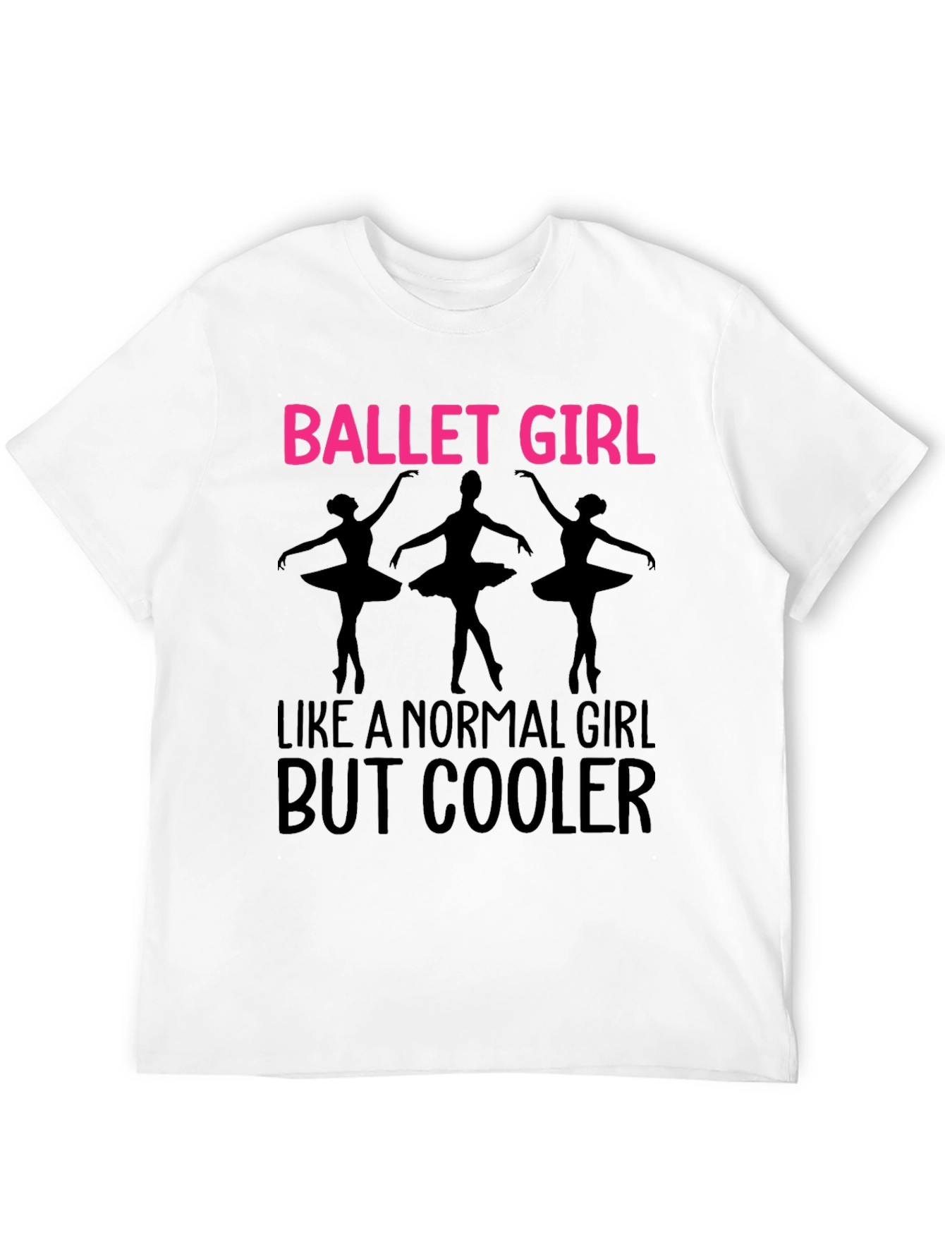 Black Ballet Girl T-Shirt - Dance Lover Tee view 12