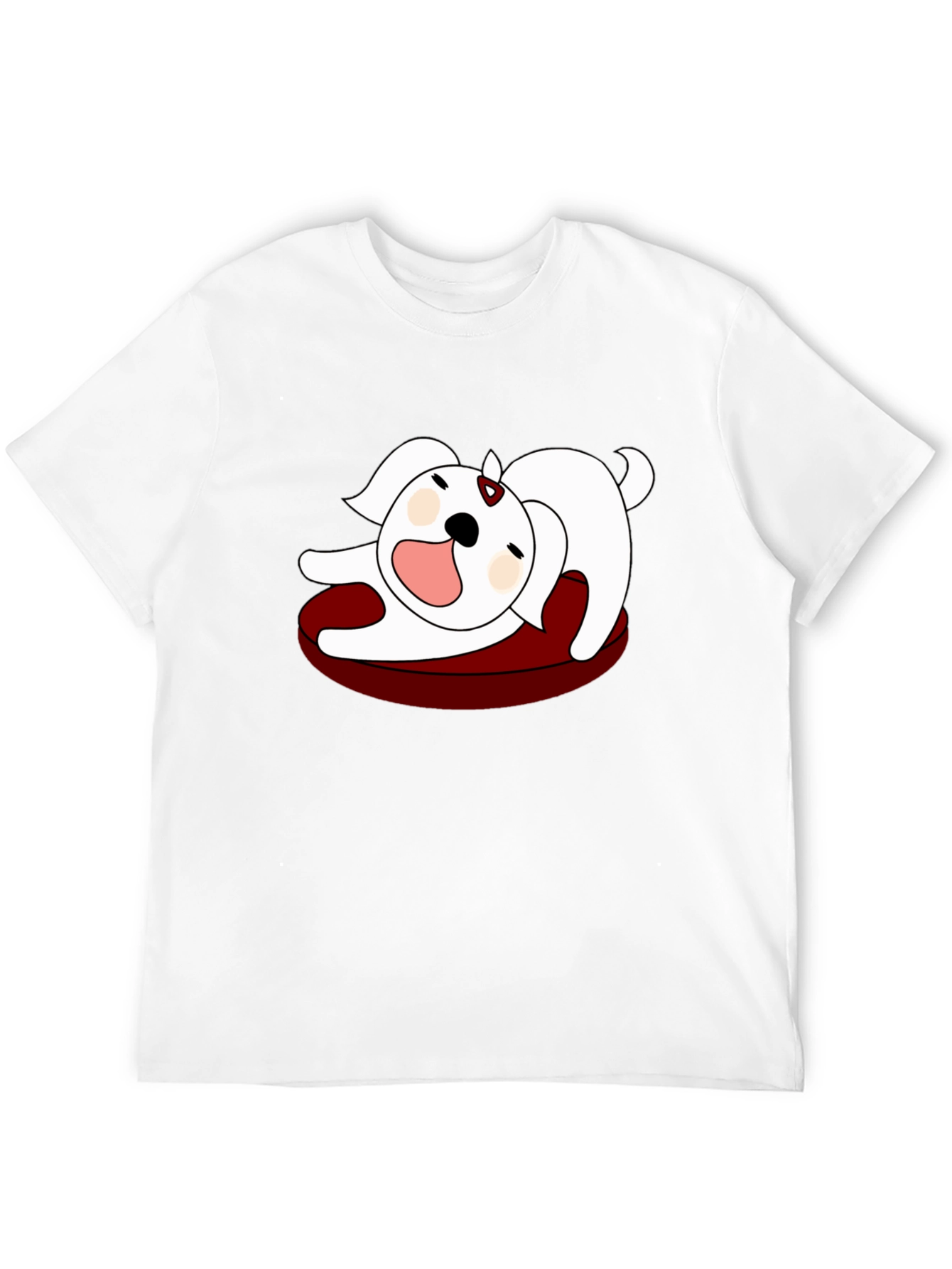 Black Cartoon Dog Graphic Tee - Relaxed Fit view 12