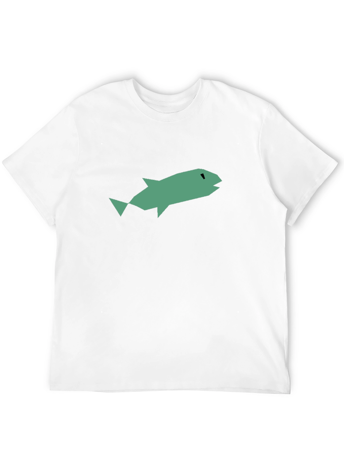 Black Abstract Fish Graphic Black T-Shirt view 12