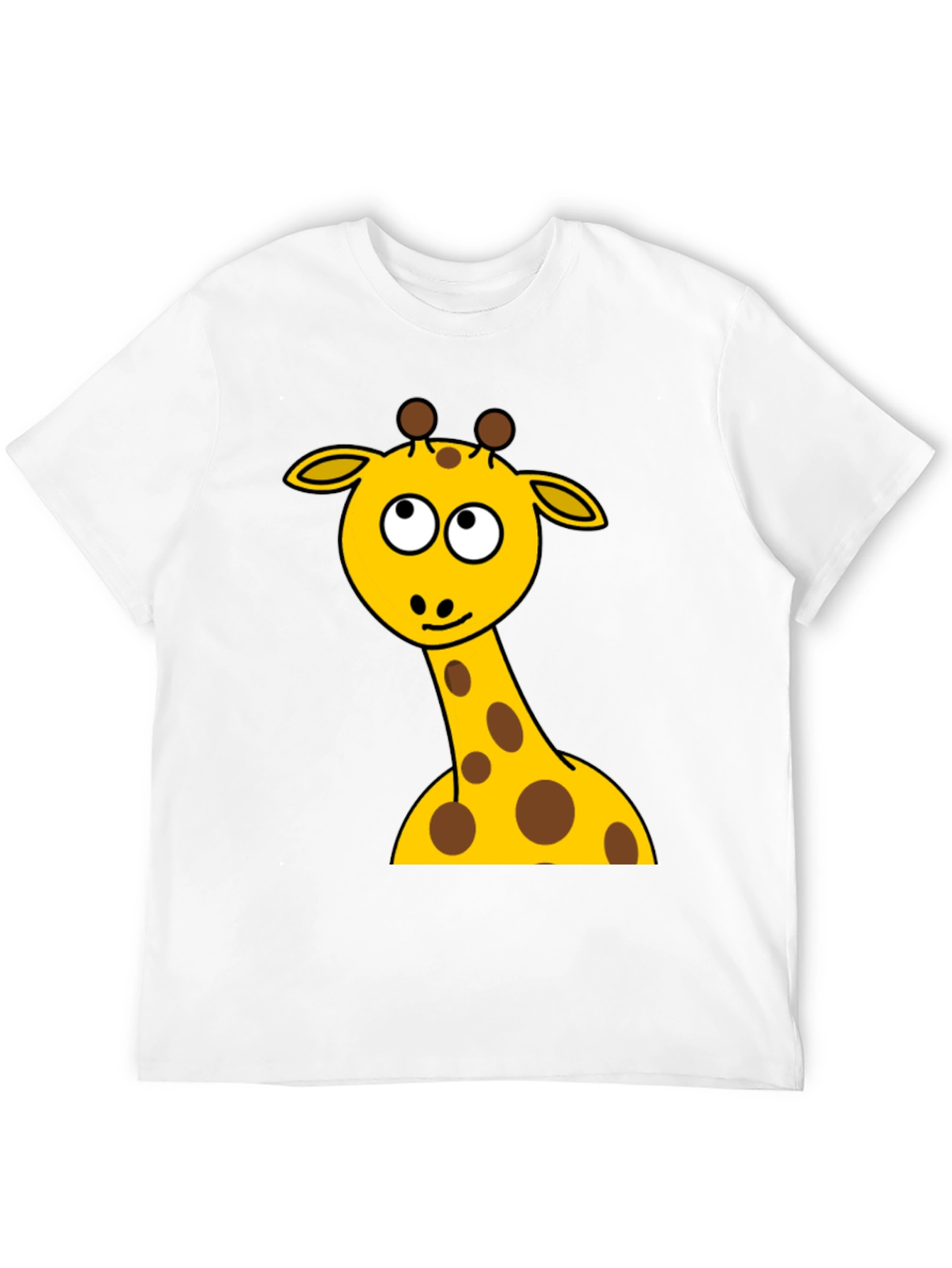 Black Giraffe Graphic Tee - Unisex Black T-Shirt view 12