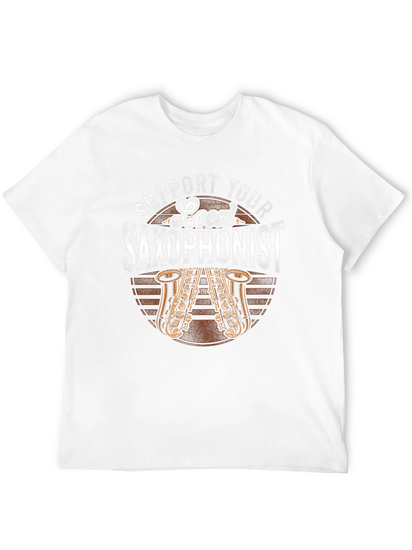 Black Support Your Local Saxophonist T-Shirt view 12