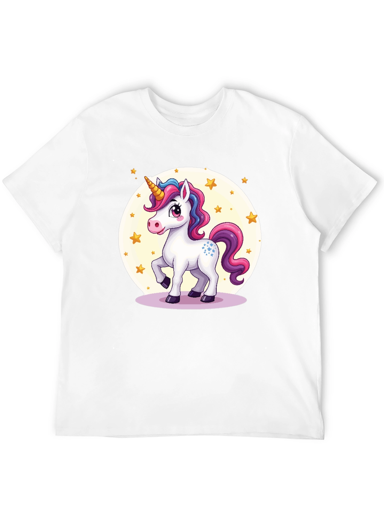 Black Unicorn Graphic Tee - Black Cotton Blend view 12