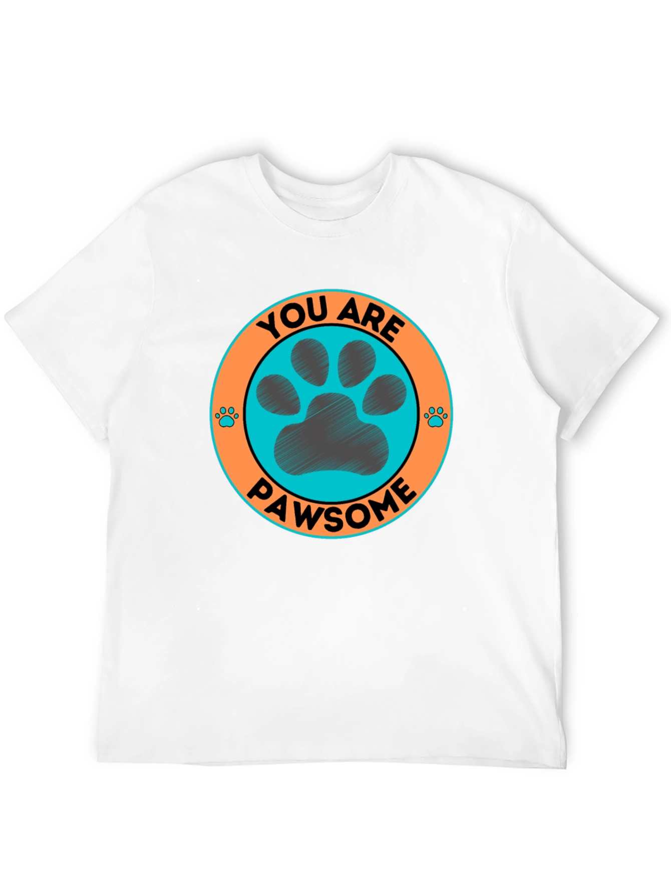 Black Pawsome Graphic Tee - Dog Lover T-Shirt view 12