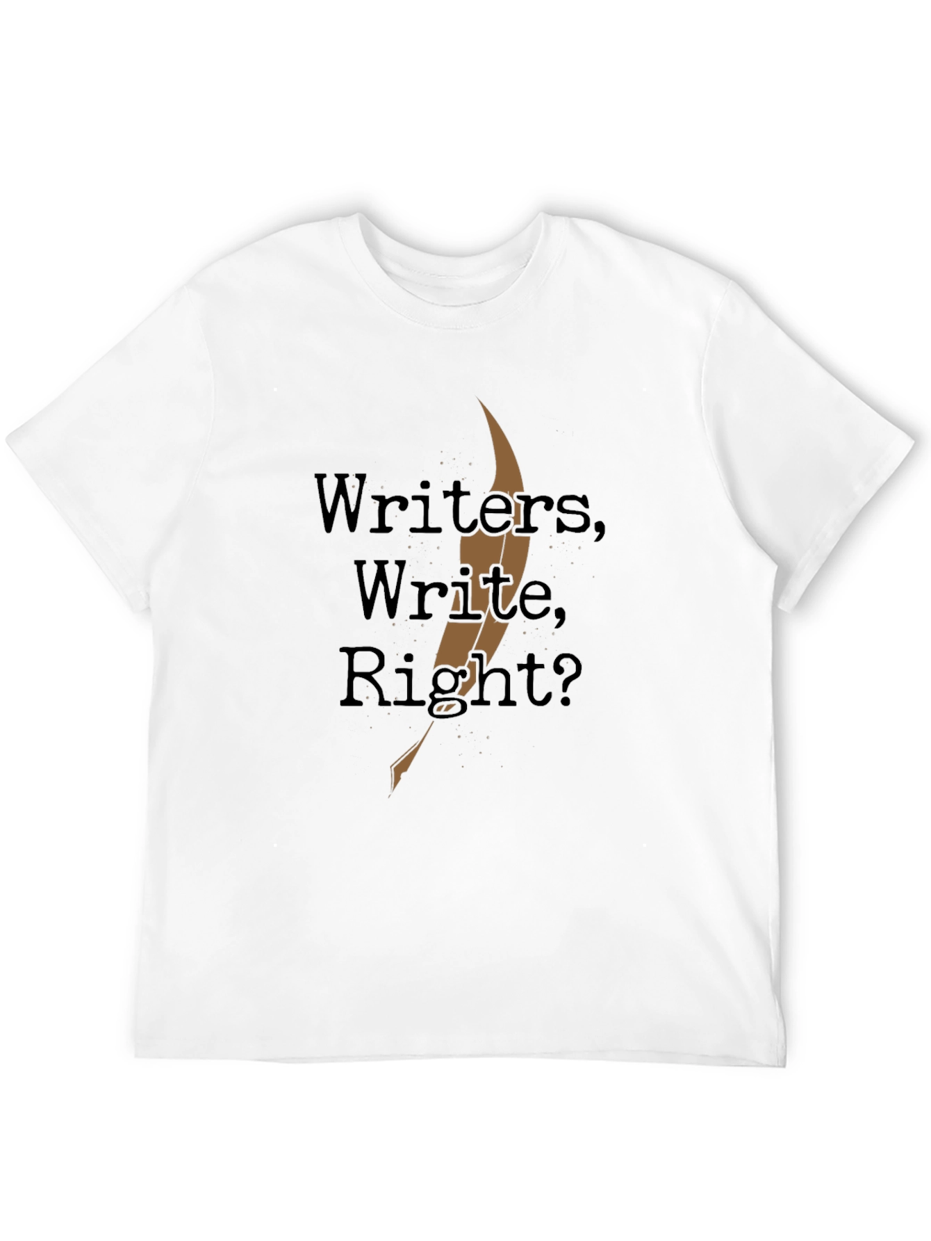 Black Writer's Write Right? Black T-Shirt view 12