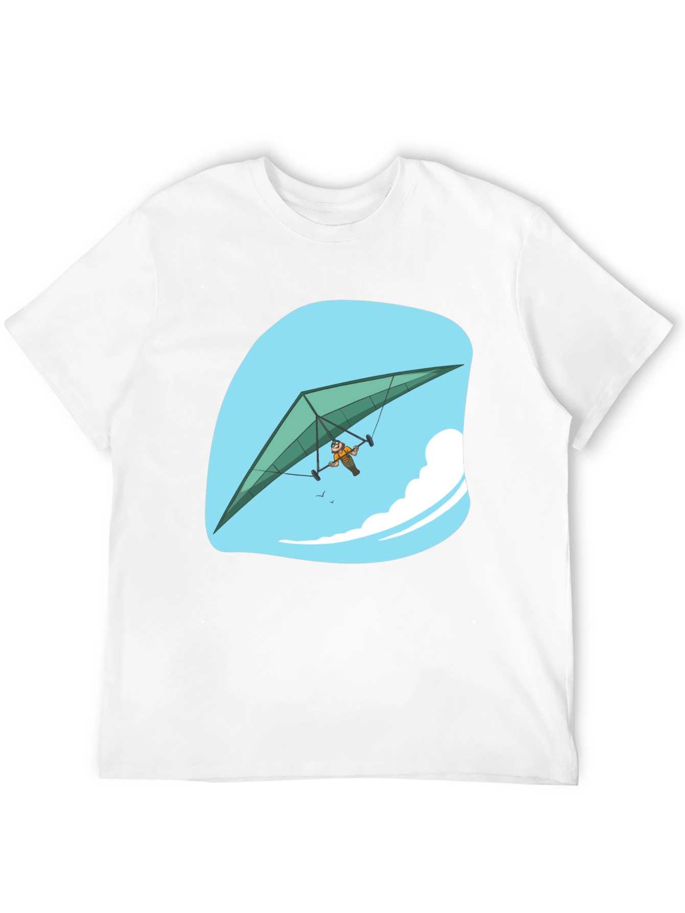Black Hang Glider T-Shirt, Sky Adventure Tee view 12