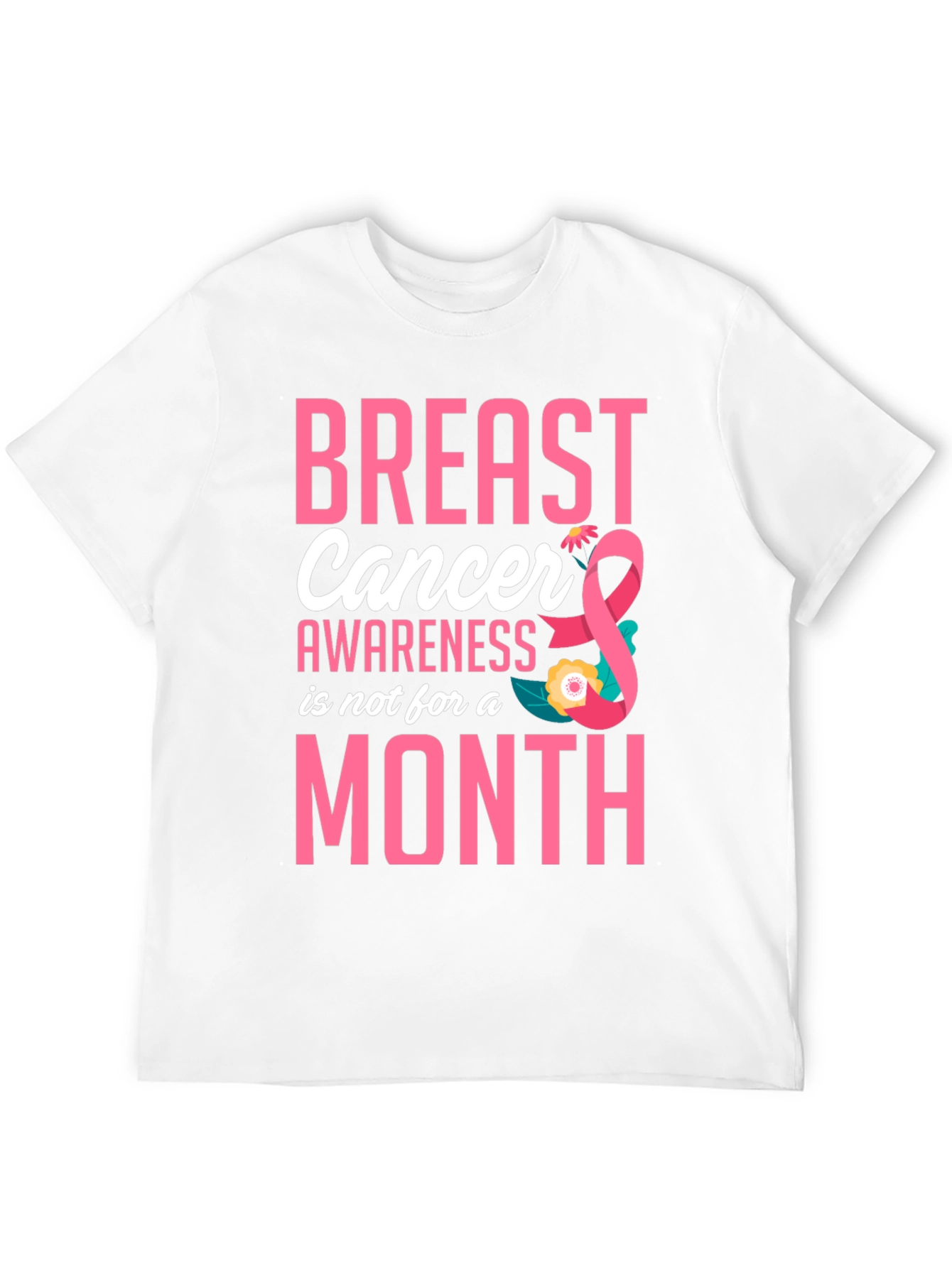 Black Breast Cancer Awareness T-Shirt view 12