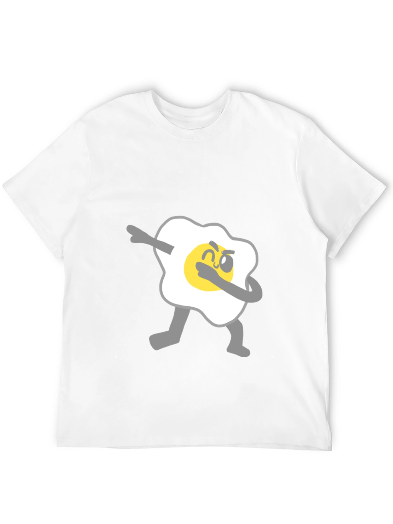 Black Dabbing Egg Graphic Tee - Cool & Casual Black T-Shirt view 12