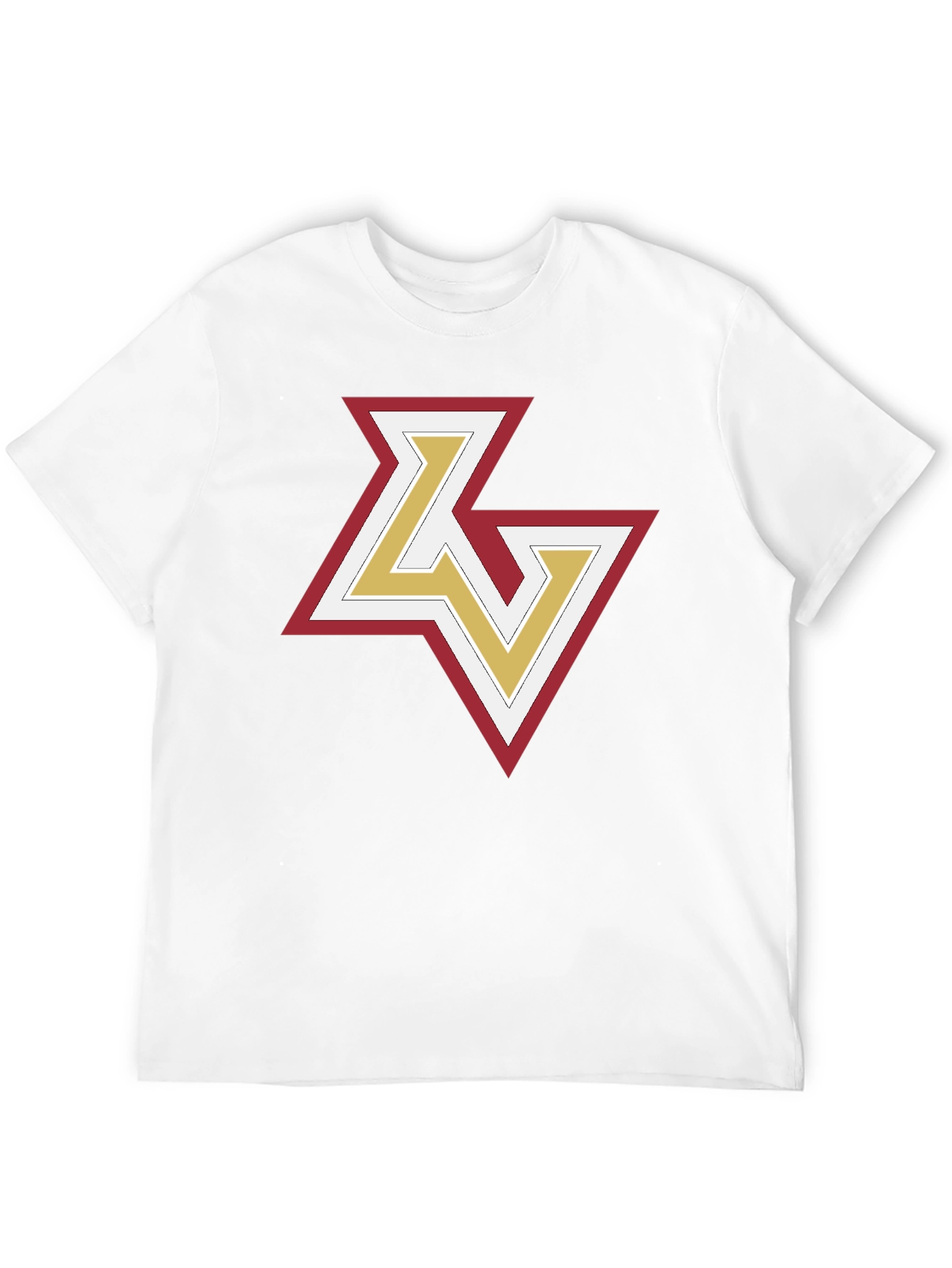 Black Stylish Black T-Shirt with Geometric Logo view 12