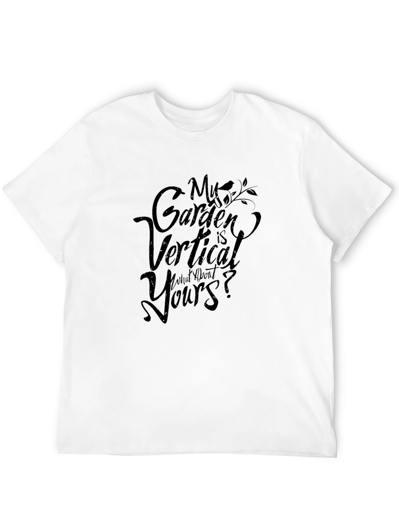 Black Vertical Garden Tee - Trendy Garden Lover T-Shirt view 12