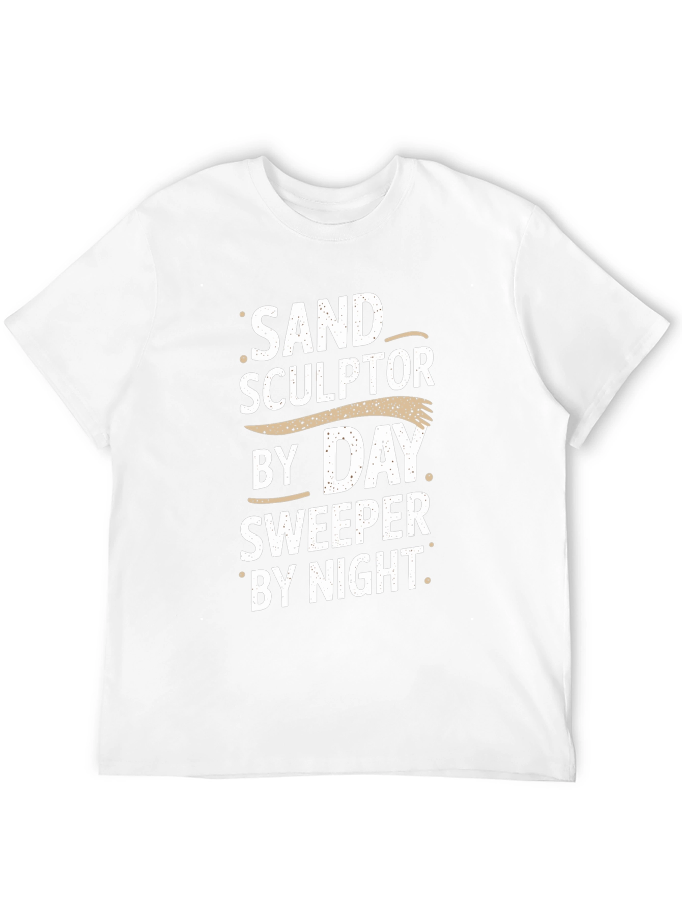Black Sand Sculptor Sweeper T-Shirt Funny Job Tee view 12
