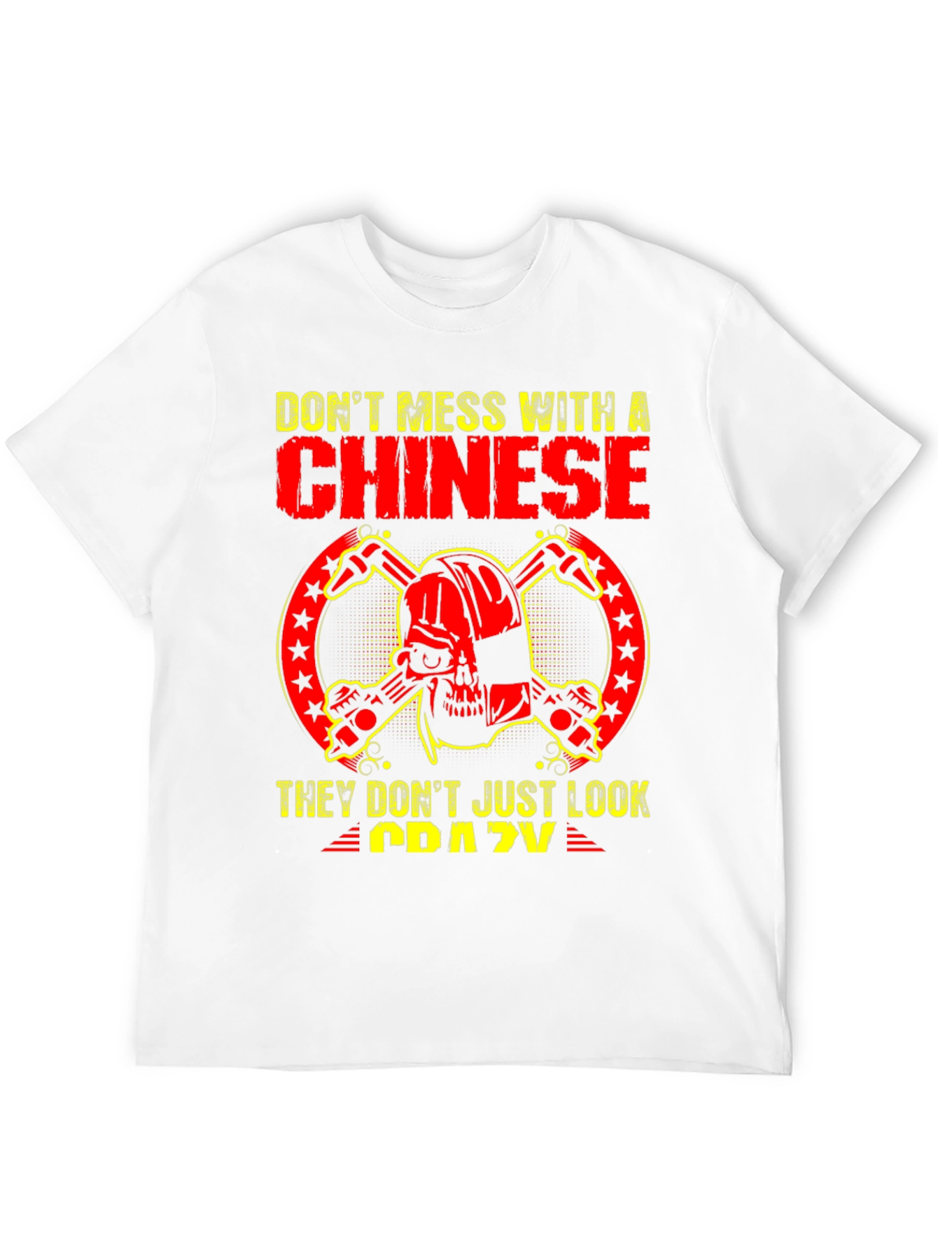 Black Don't Mess With a Chinese T-Shirt view 12