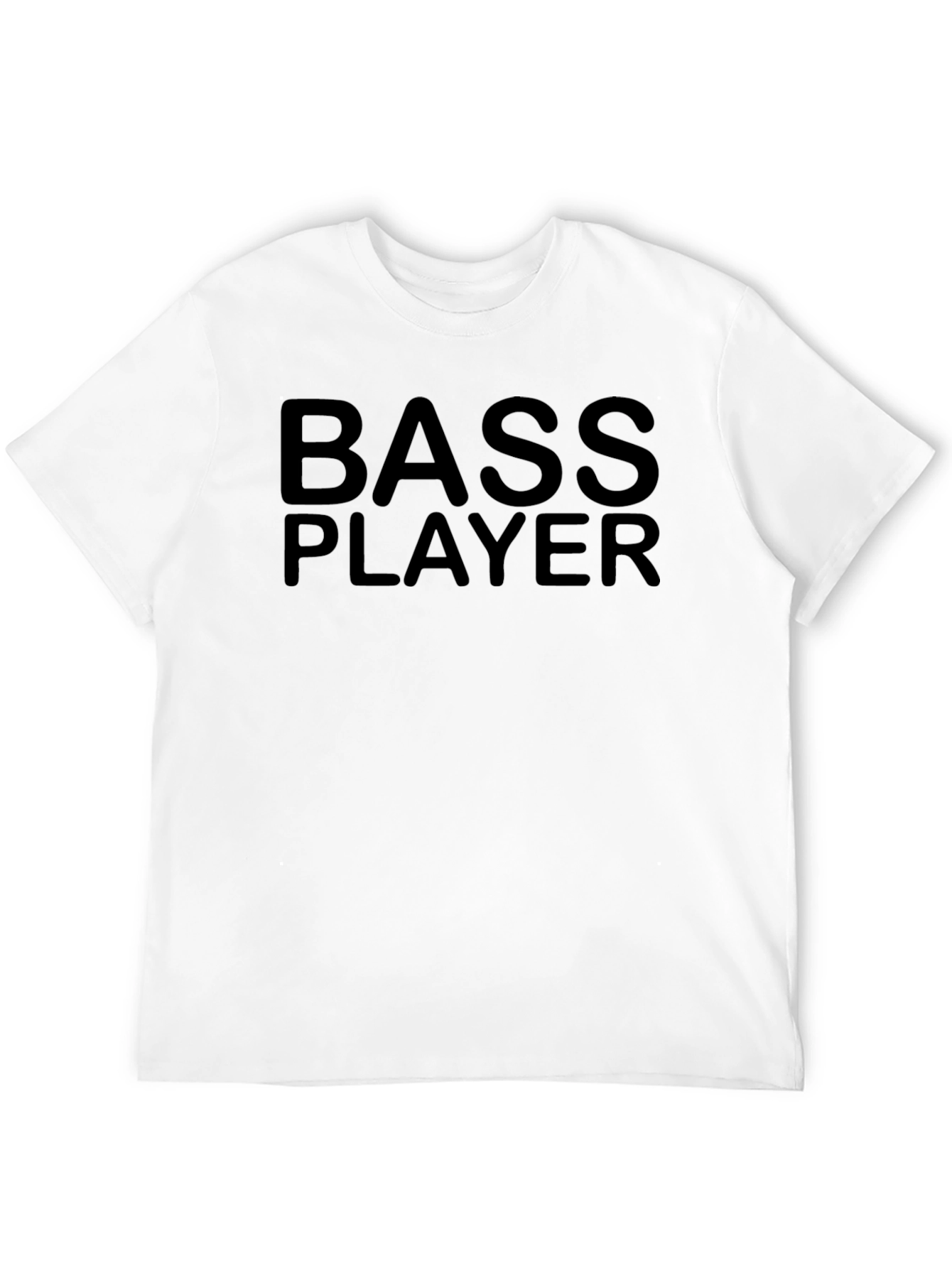 Black Bass Player Black T-Shirt - Musician Apparel view 12