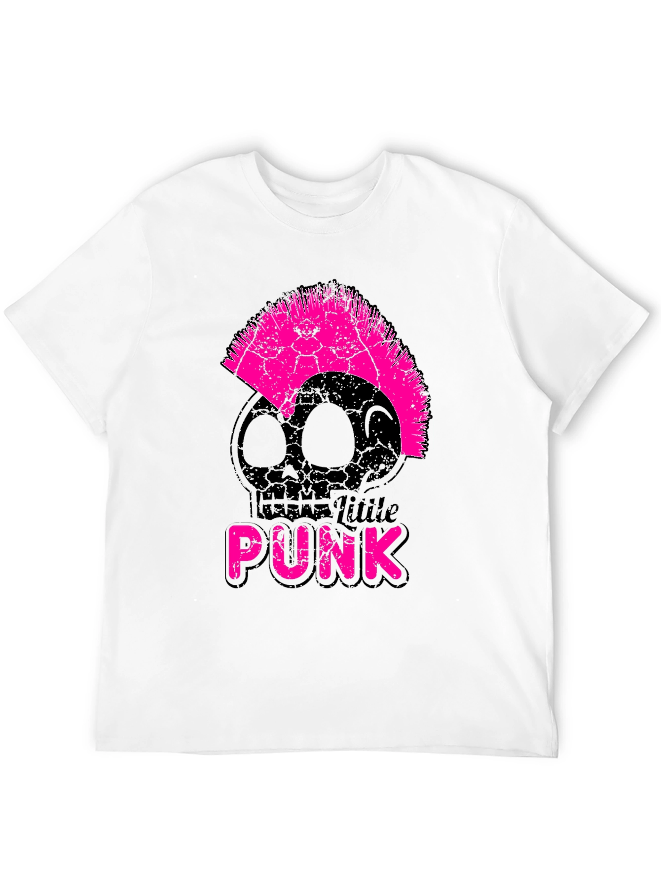 Black Little Punk Skull T-Shirt view 12