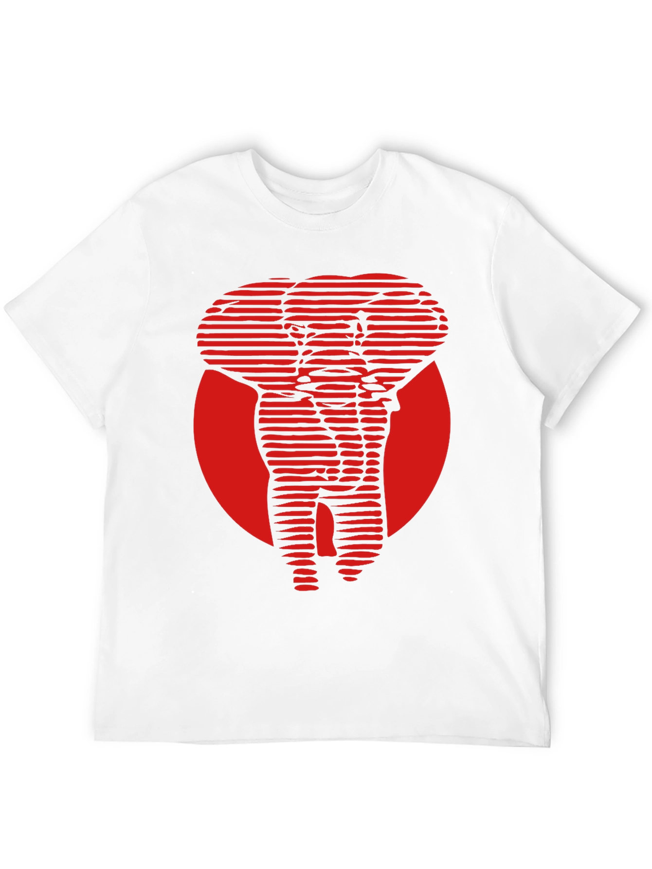 Black Red Elephant Graphic Tee - Cool Stylish Design view 12