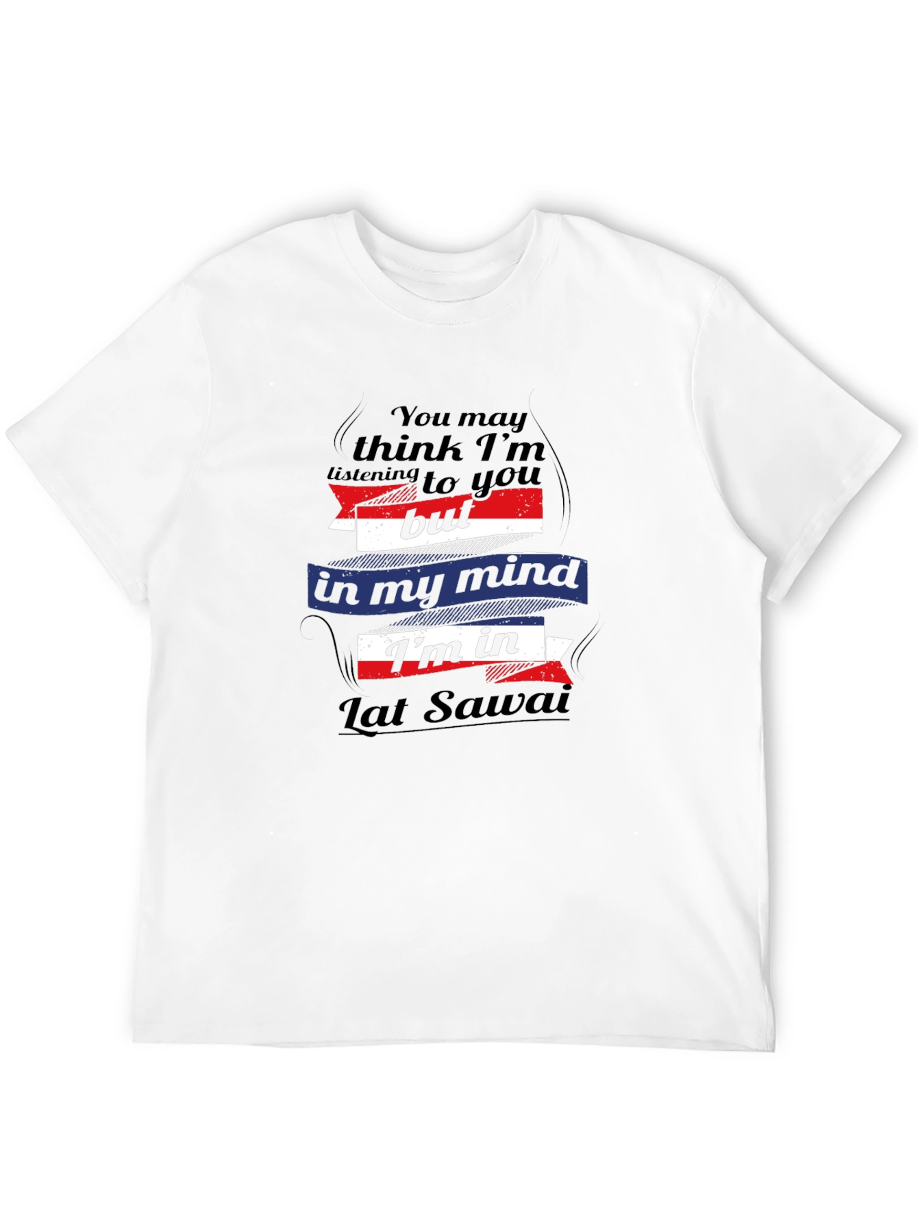 Black Lat Sawai Mind T-Shirt - Funny Graphic Tee view 12