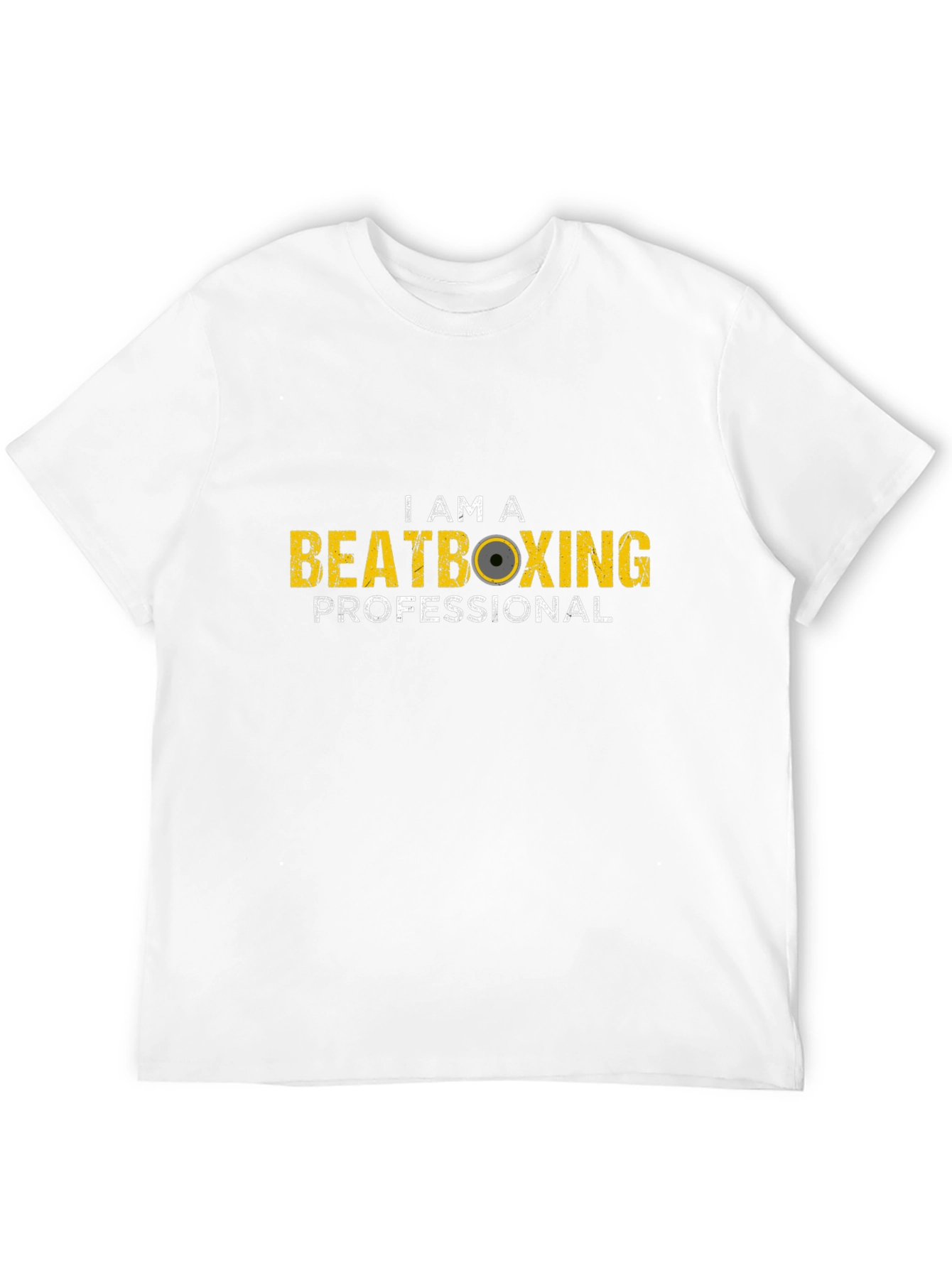 Black I Am A Beatboxing Professional Black T-Shirt view 12