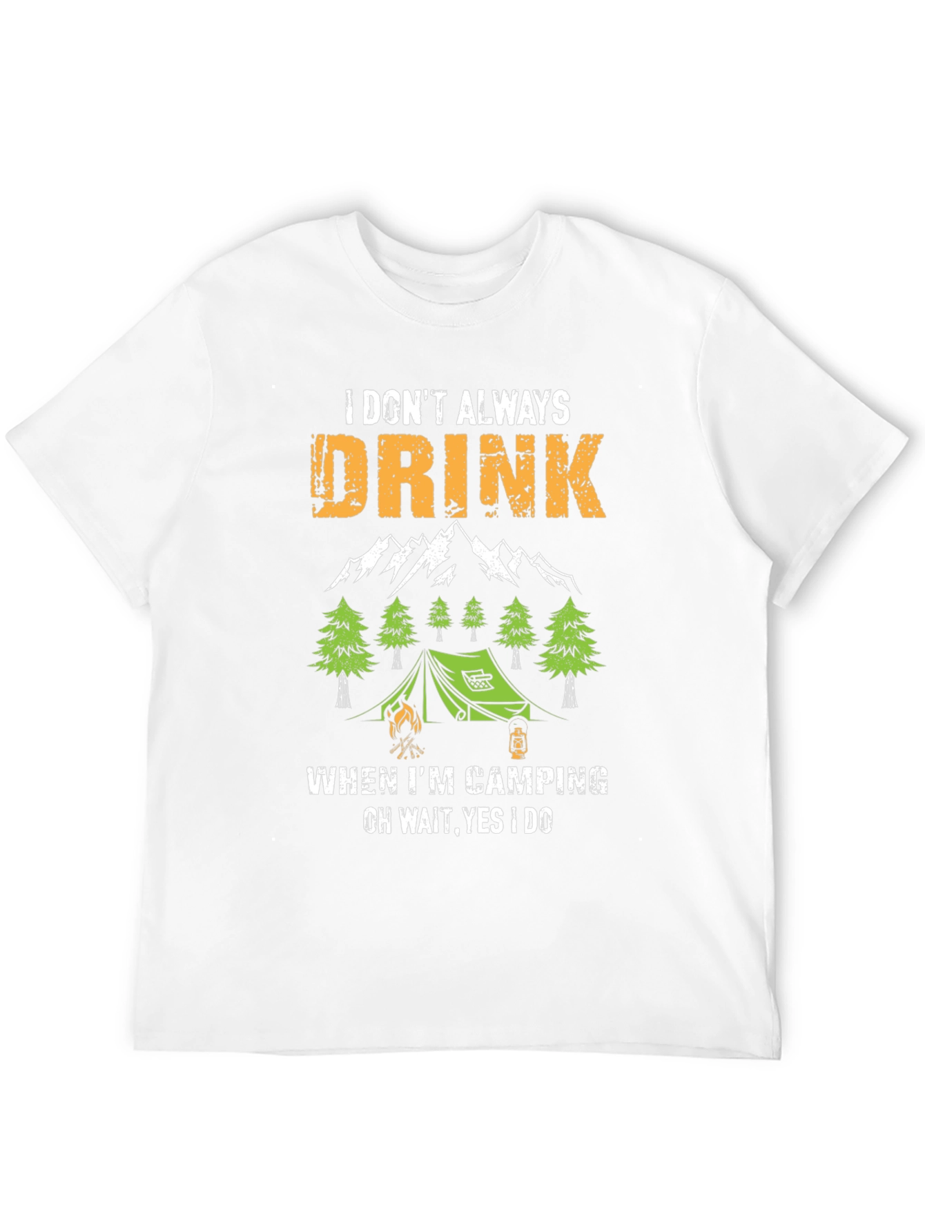 Black Funny Camping & Drinking T-Shirt view 12