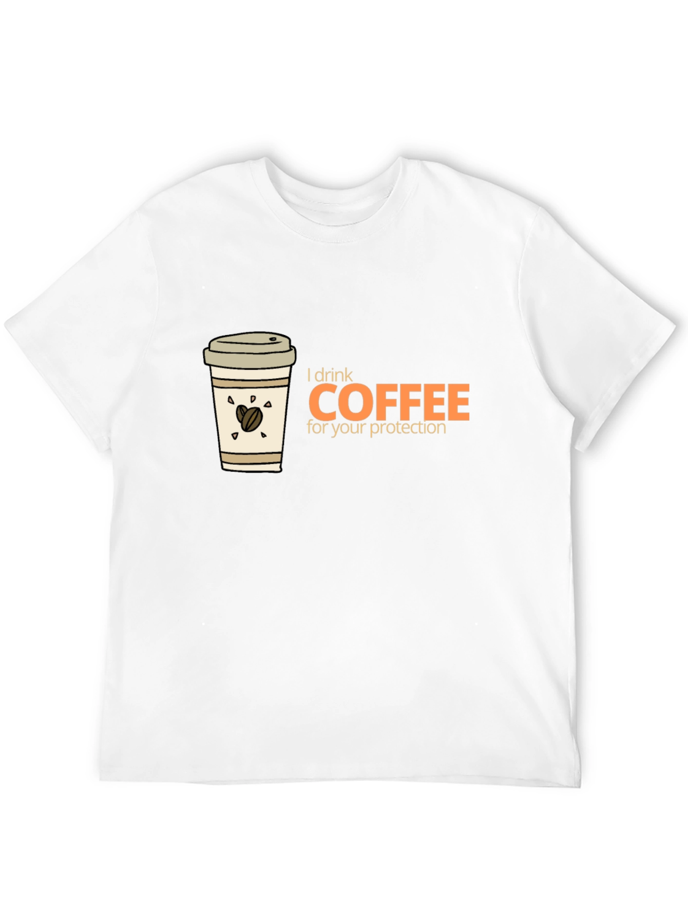 Black Coffee Lover T-Shirt - I Drink Coffee For Your Protection view 12