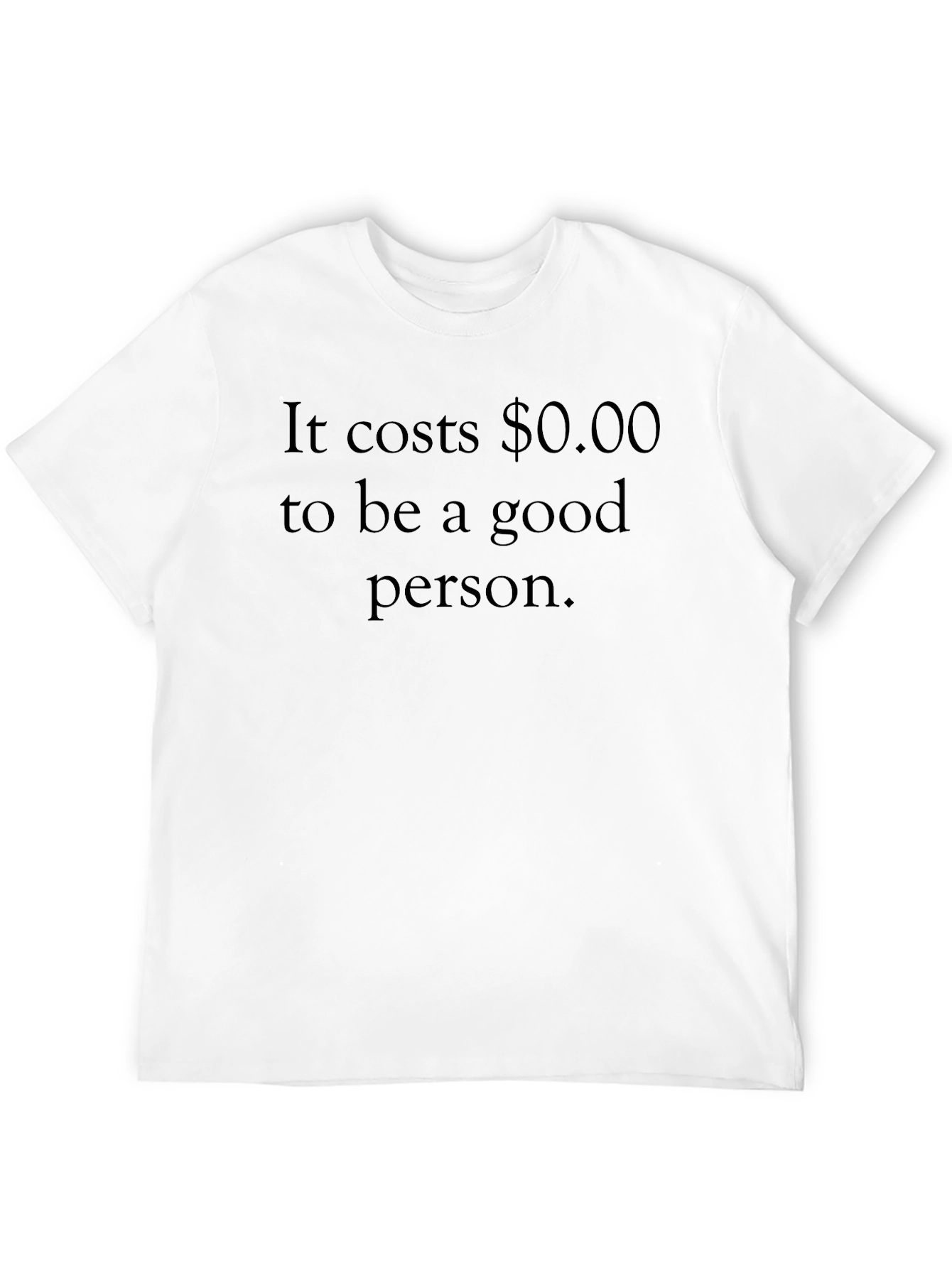 Black Be a Good Person T-Shirt - Black Crew Neck Tee view 12