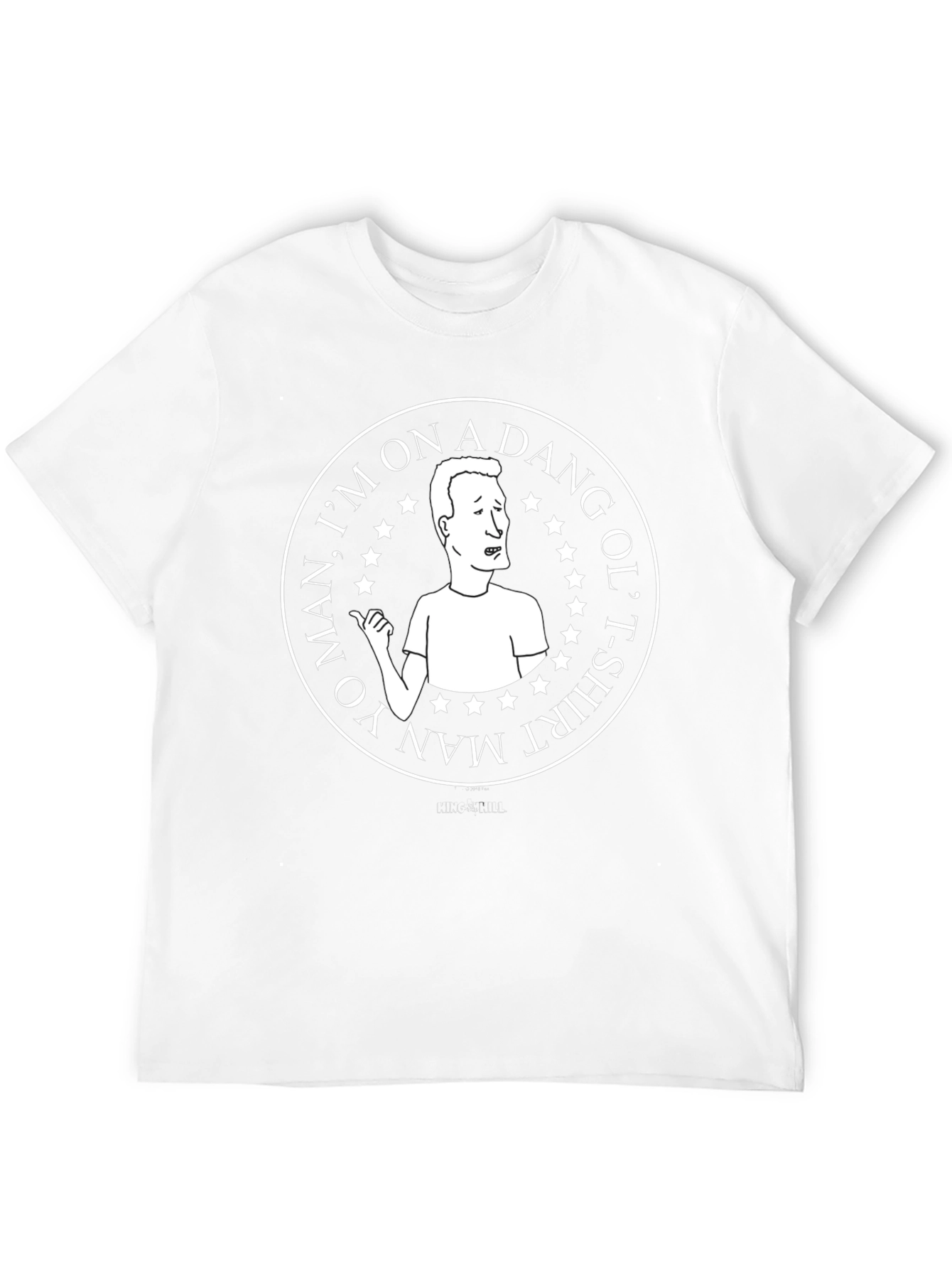 Black Yo Man, I'm on a Dang Ol' T-Shirt Man Tee view 12