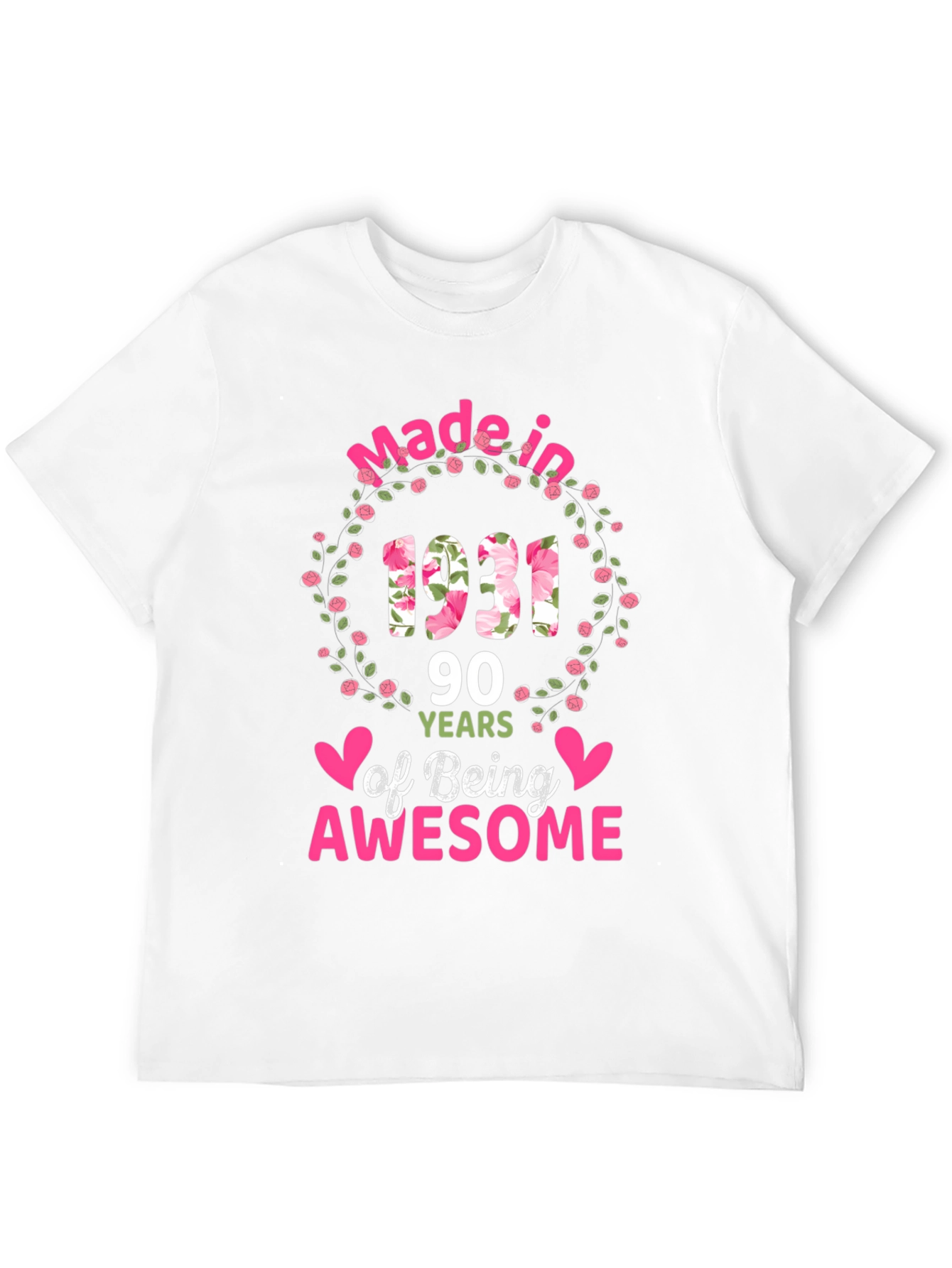 Black Made in 1931 90 Years of Being Awesome T-Shirt view 12