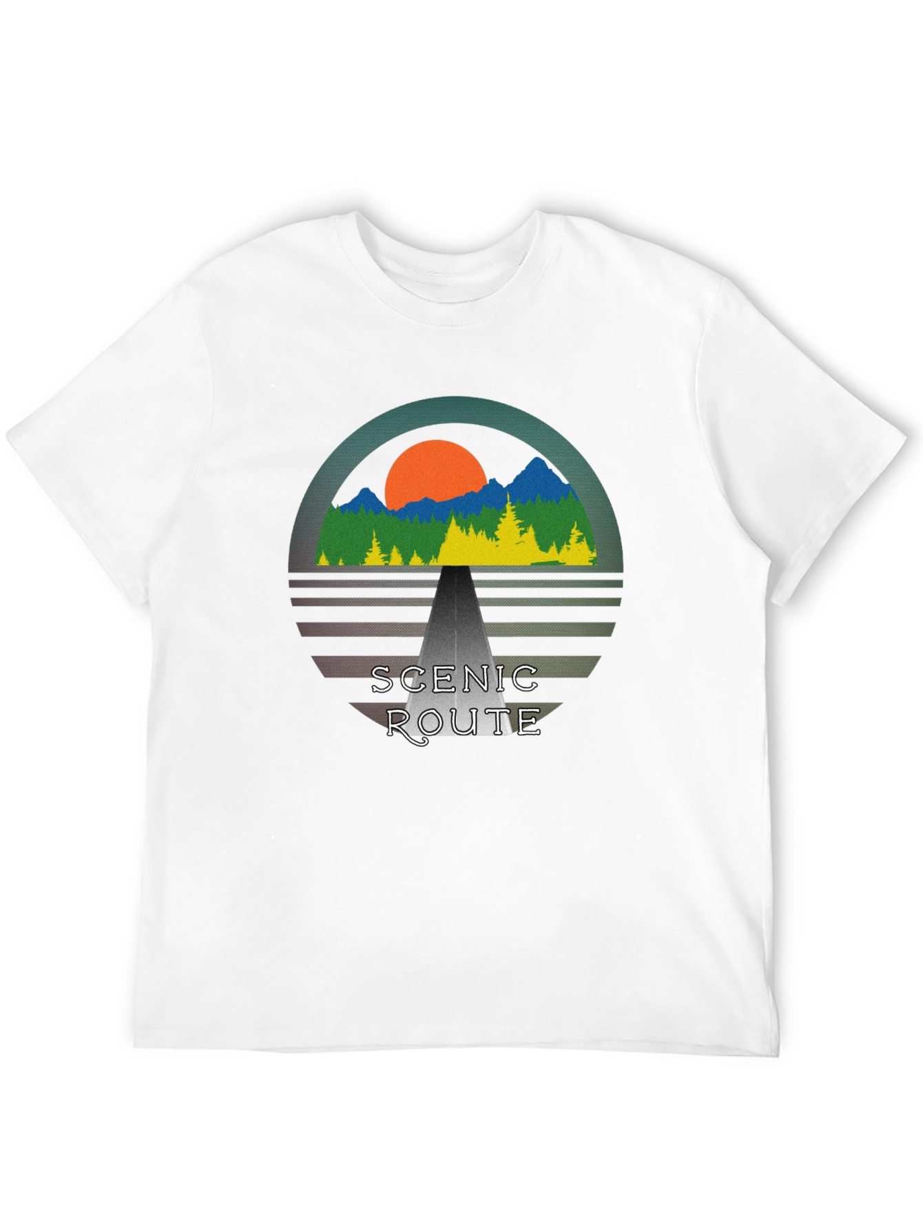 Scenic Route Graphic T-Shirt - Nature Adventure Tee - 12