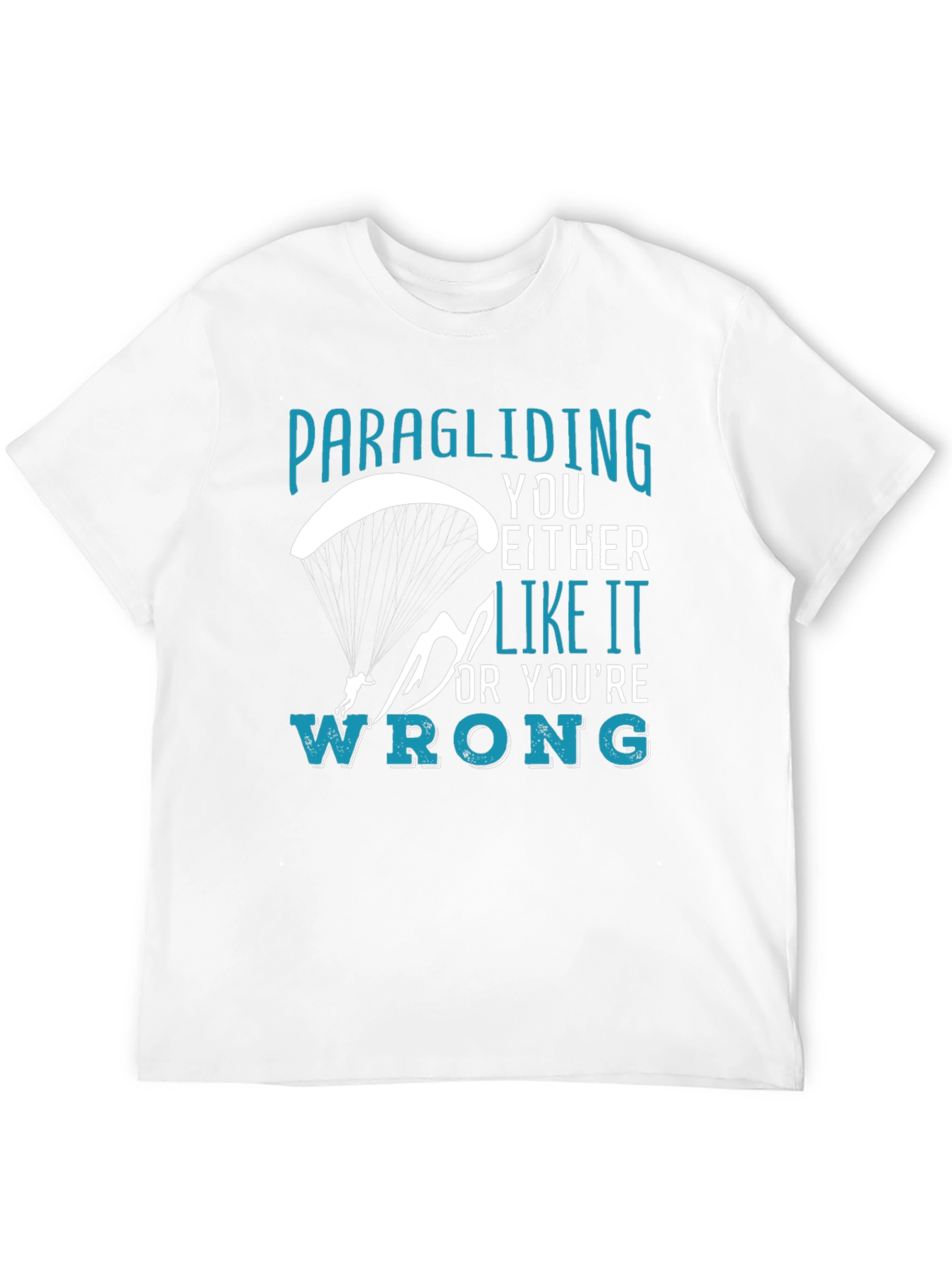 Black Paragliding Enthusiast Graphic Tee view 12