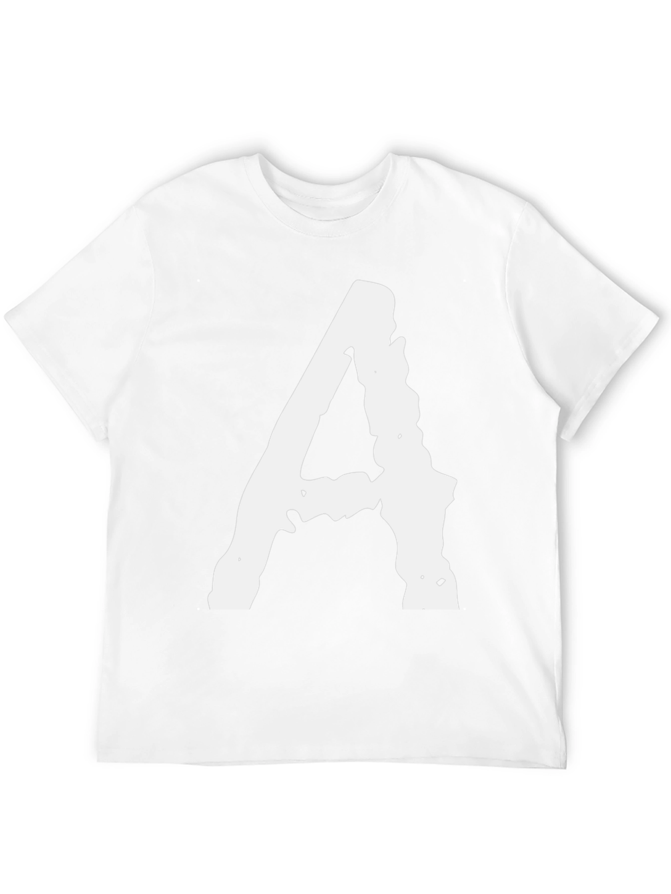 Black Bold Letter A Graphic Tee - Casual Comfort view 12