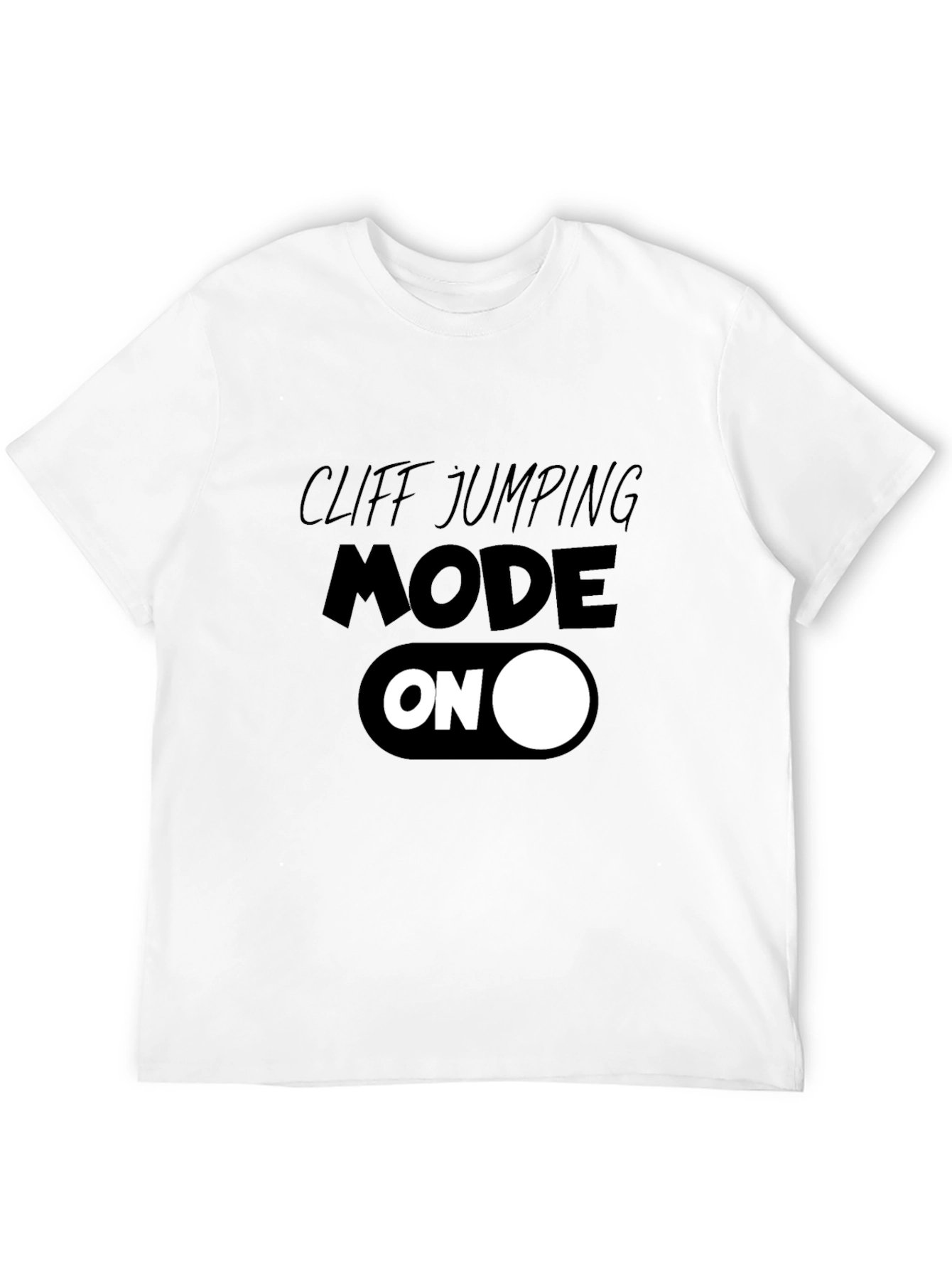 Black Cliff Jumping Mode ON T-Shirt view 12