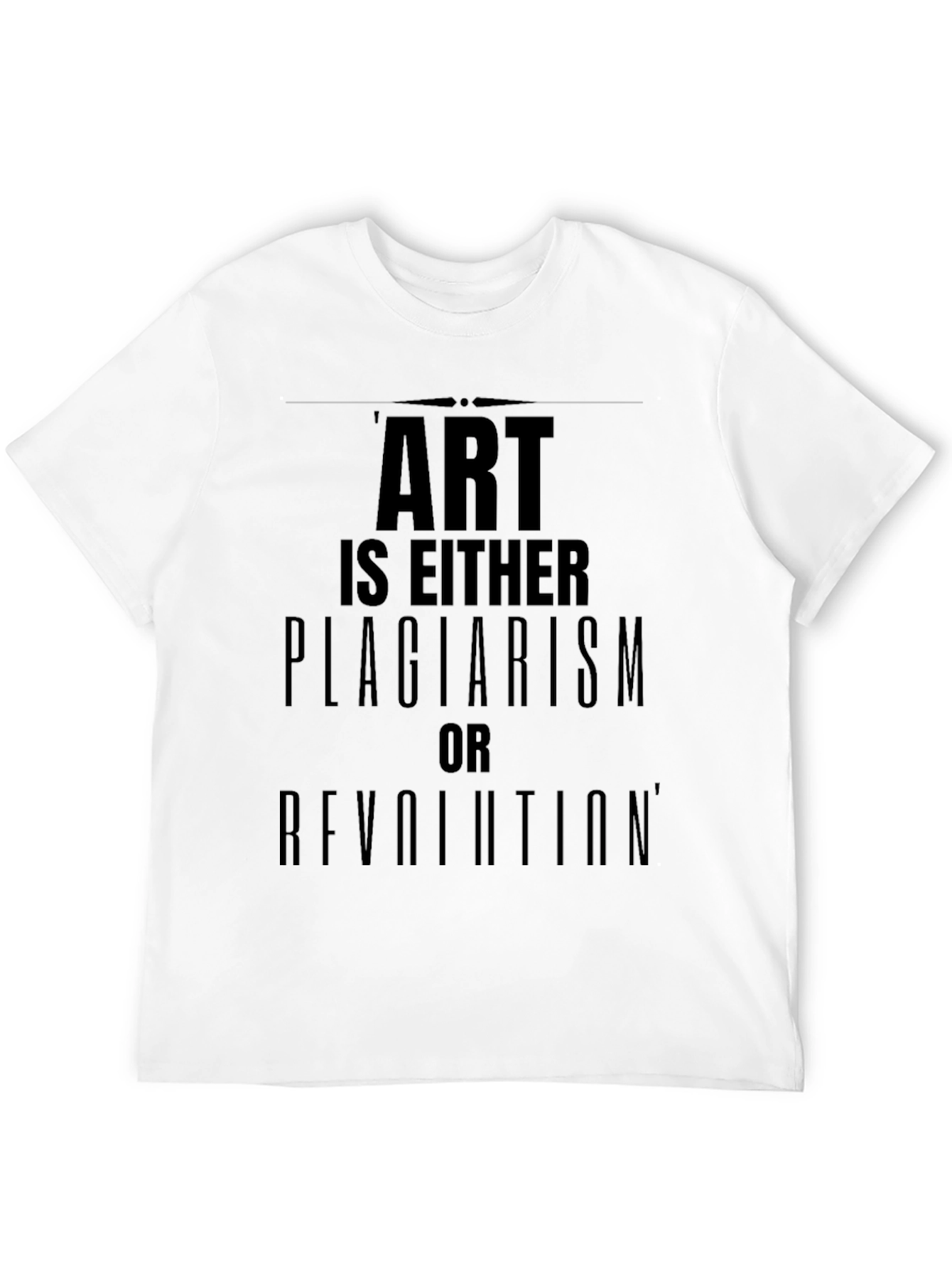 Black Art is Either Plagiarism or Revolution T-Shirt view 12