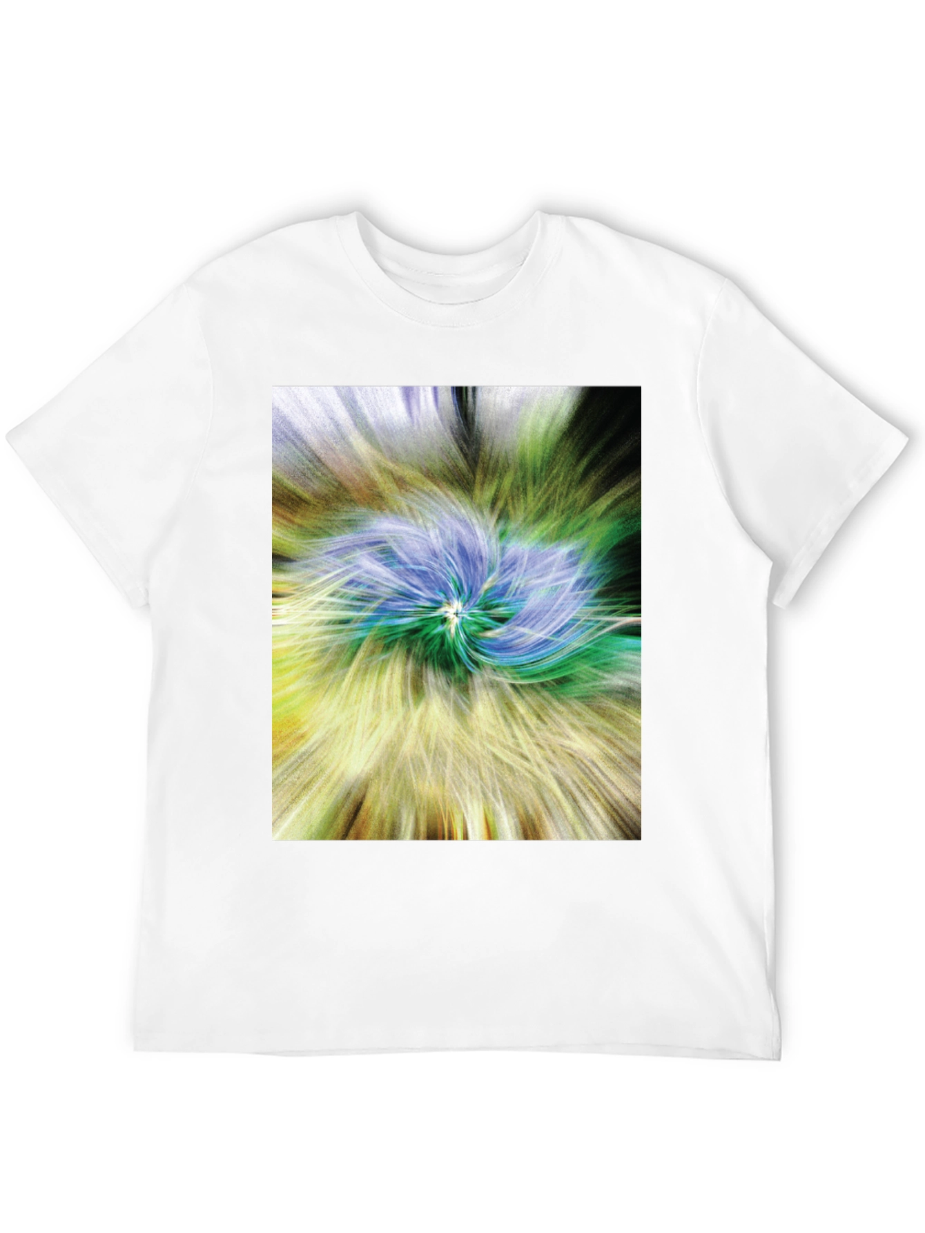 Black Abstract Swirl Graphic Tee - Black view 12