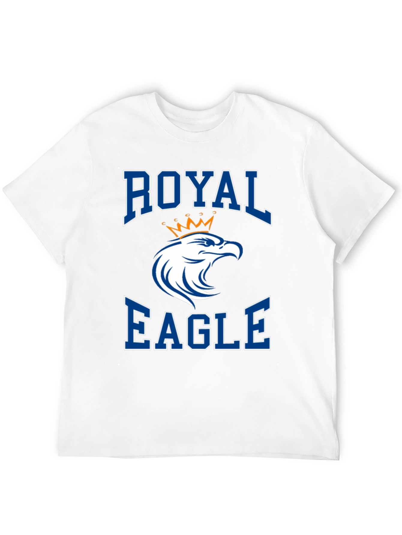 Royal Eagle Graphic Tee - Black Cotton Blend - 12