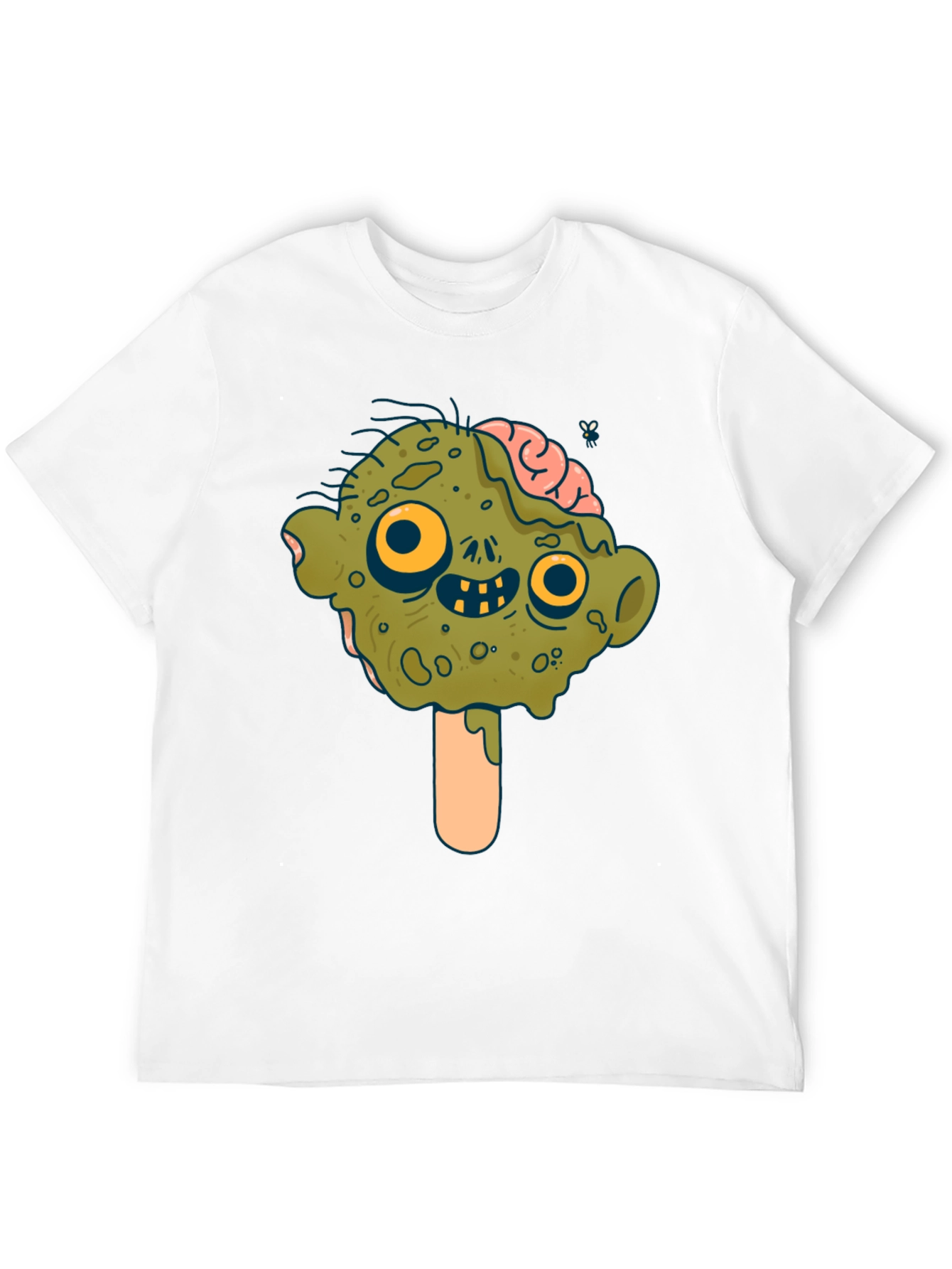 Black Zombie Ice Cream T-Shirt - Brain Freeze! view 12