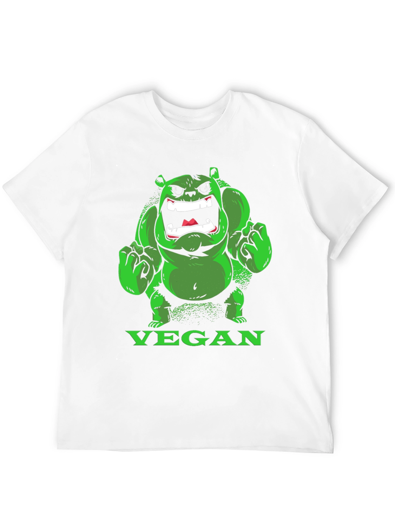 Vegan Hulk T-Shirt - Green Monster Tee - 12