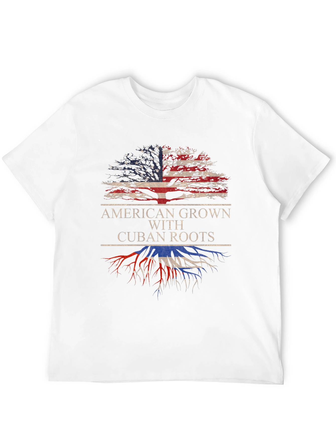 Black American Grown with Cuban Roots T-Shirt view 12