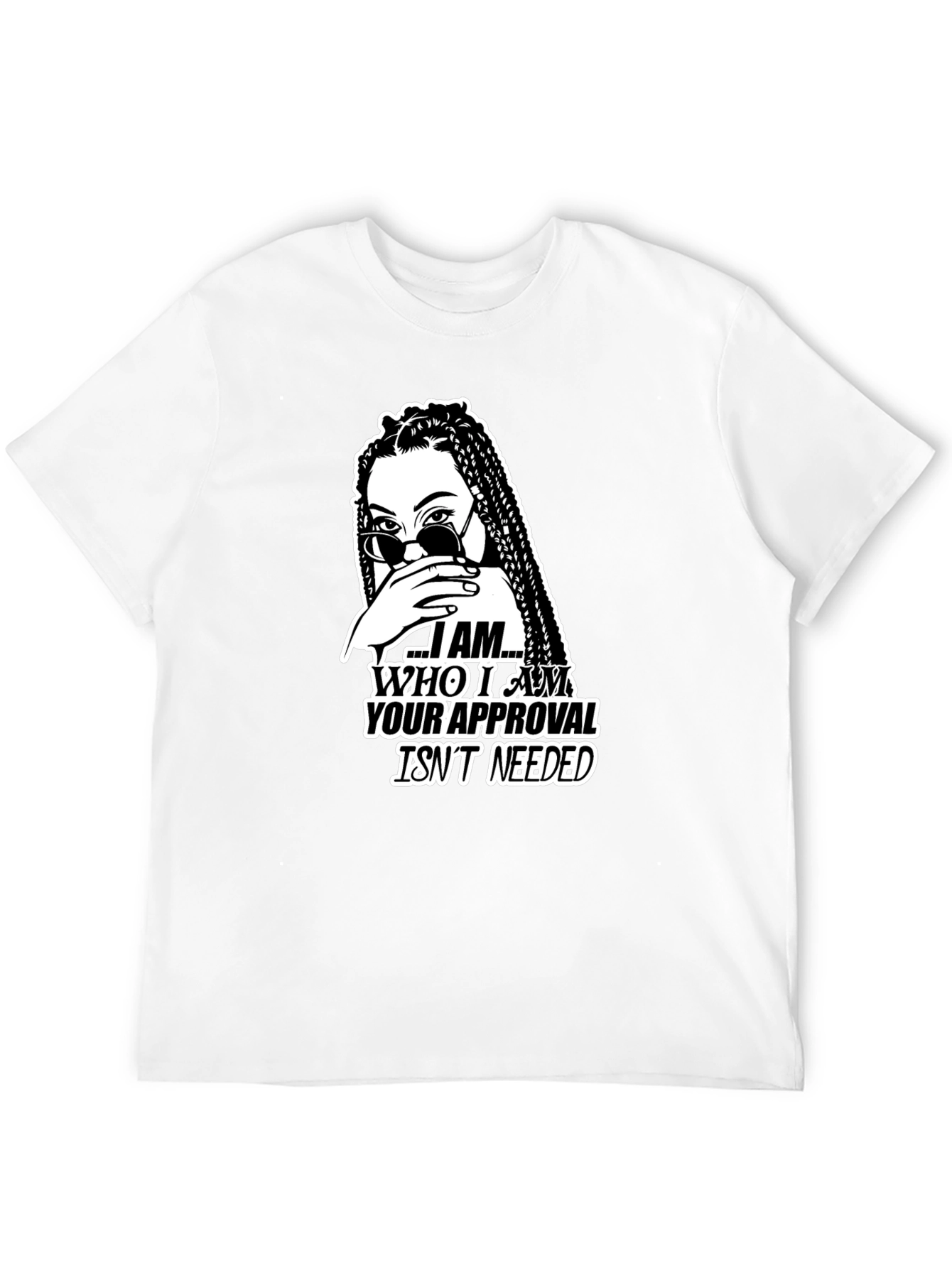 Black I Am Who I Am Graphic Tee view 12