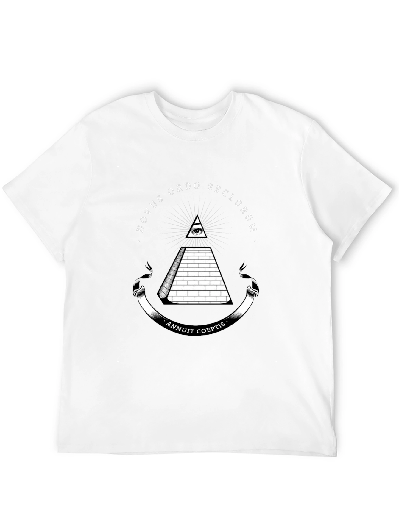 Black Novus Ordo Seclorum Graphic T-Shirt view 12