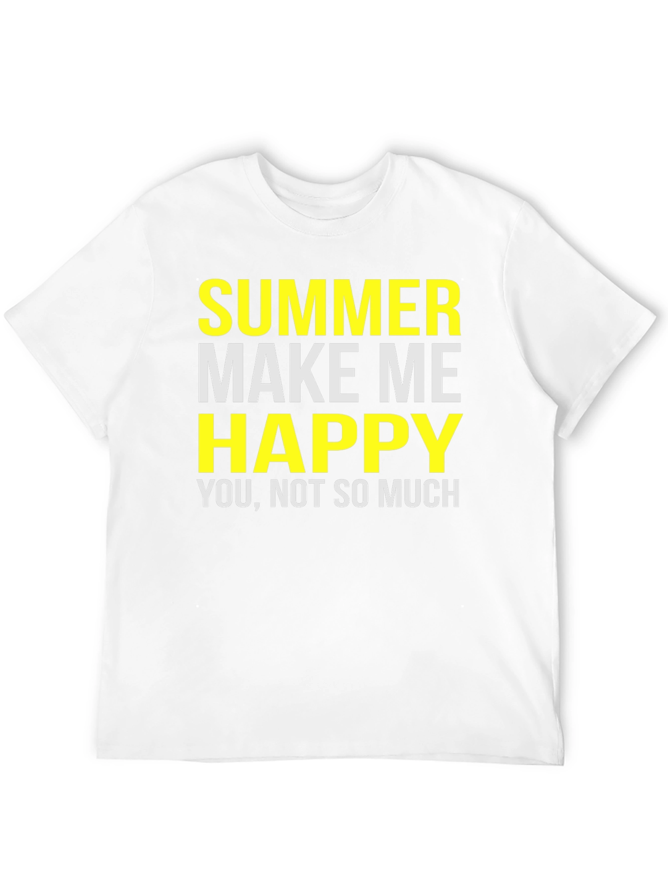 Black Funny Summer T-Shirt - Make Me Happy Graphic Tee view 12