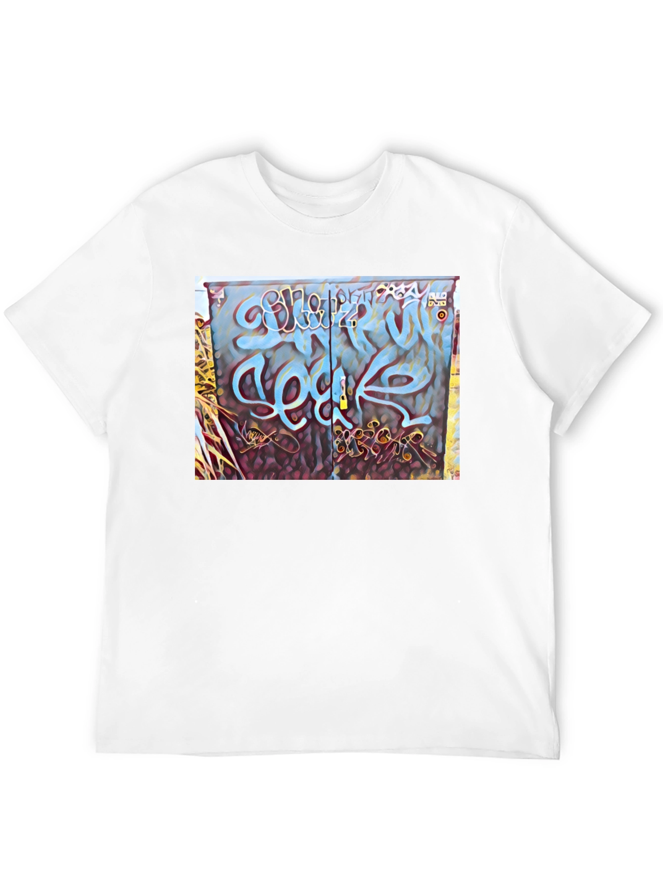 Black Graffiti Art Graphic Tee - Urban Style view 12