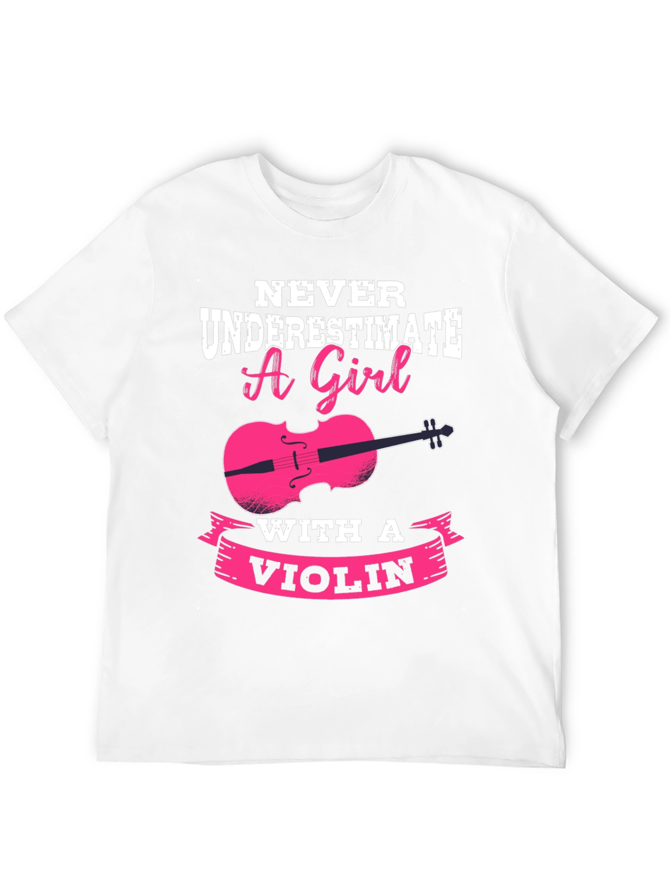 Black Never Underestimate a Girl with a Violin T-Shirt view 12