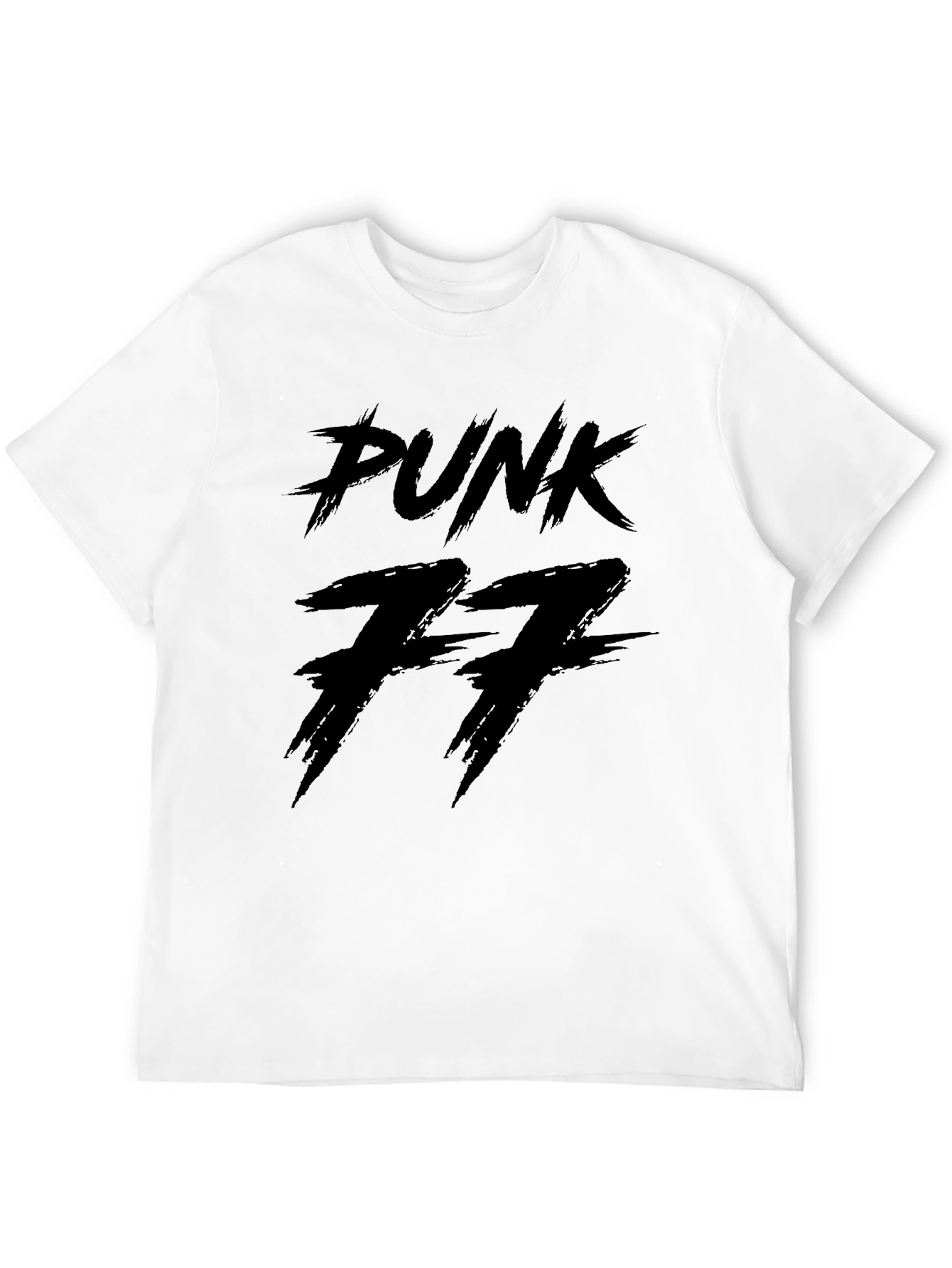 Black Punk 77 Black Graphic Tee view 12