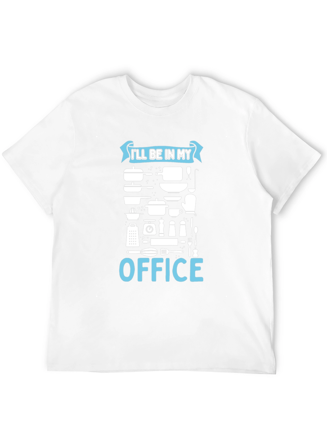 Black Chef's Office T-Shirt - Culinary Humor view 12