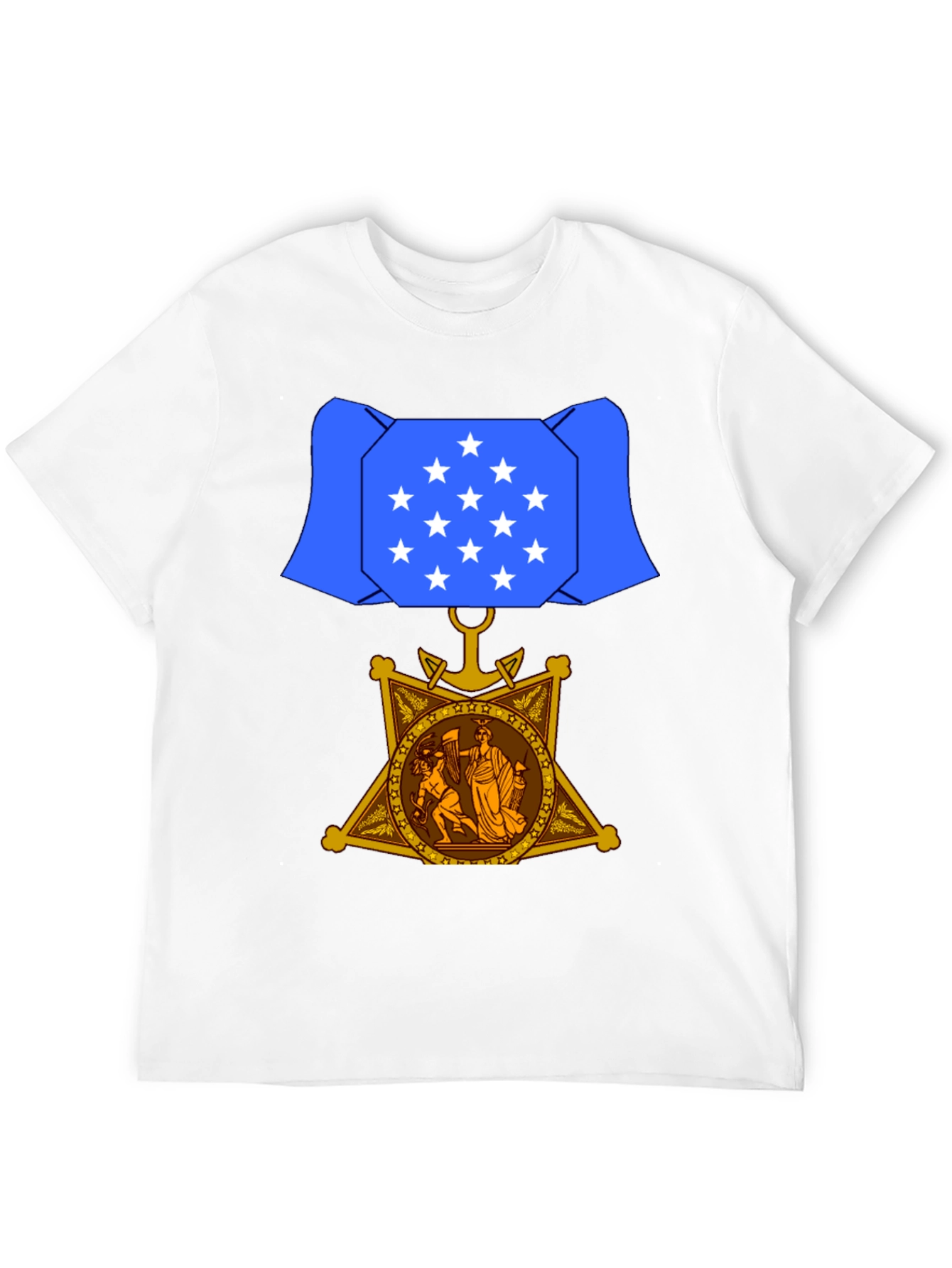 Patriotic Medal Graphic T-Shirt - 12