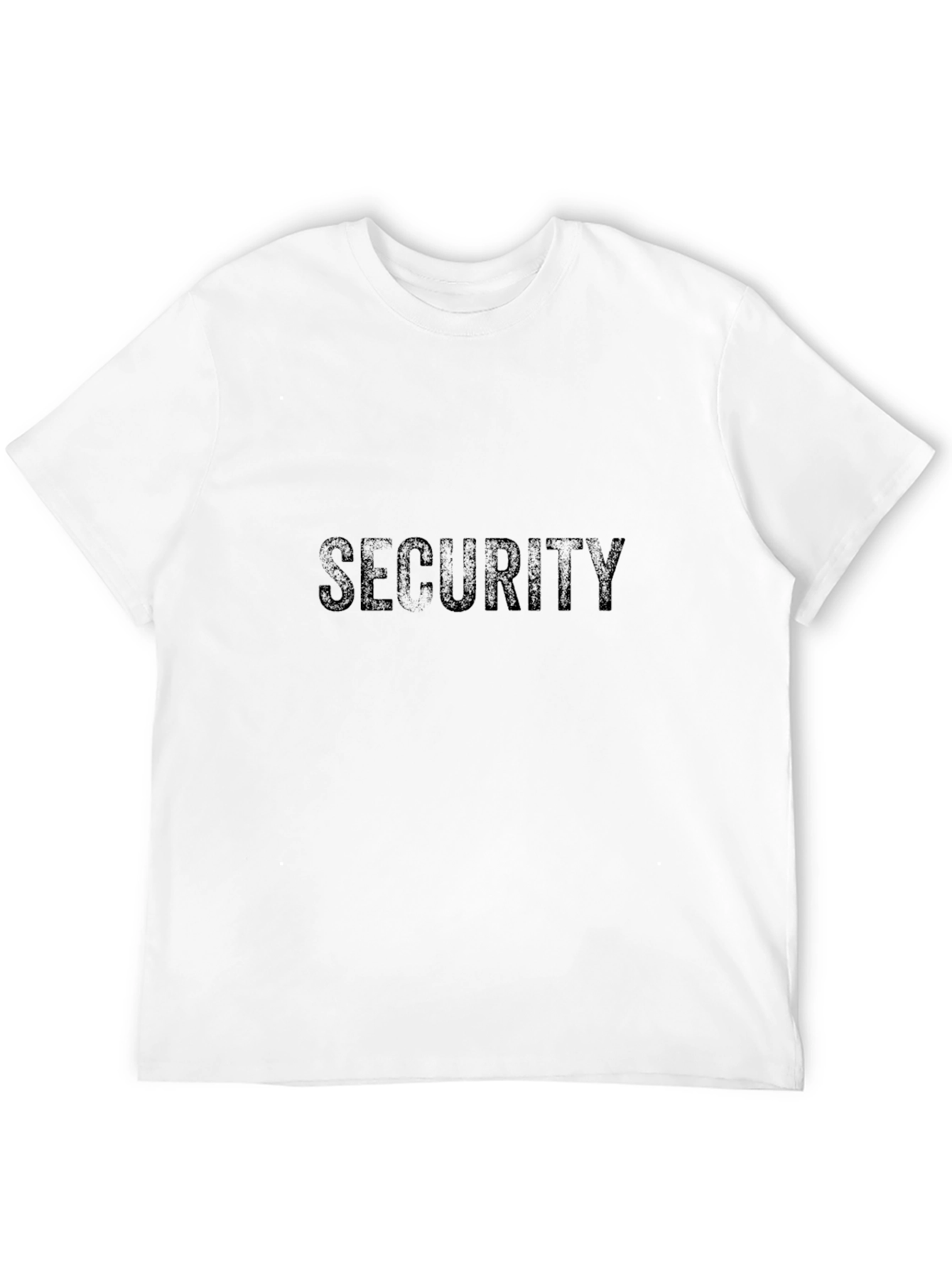 Black Security Crew Black Tee - Staff Uniform T-Shirt view 12