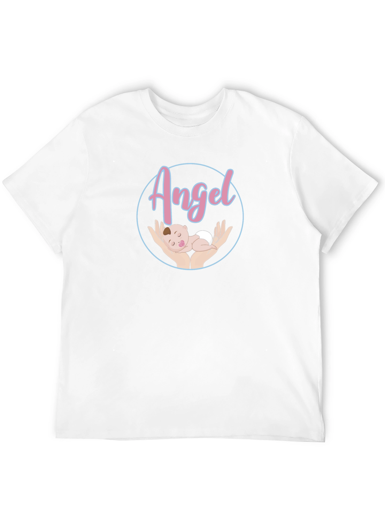 Black Angel Baby Graphic Tee - Unisex Black T-Shirt view 12